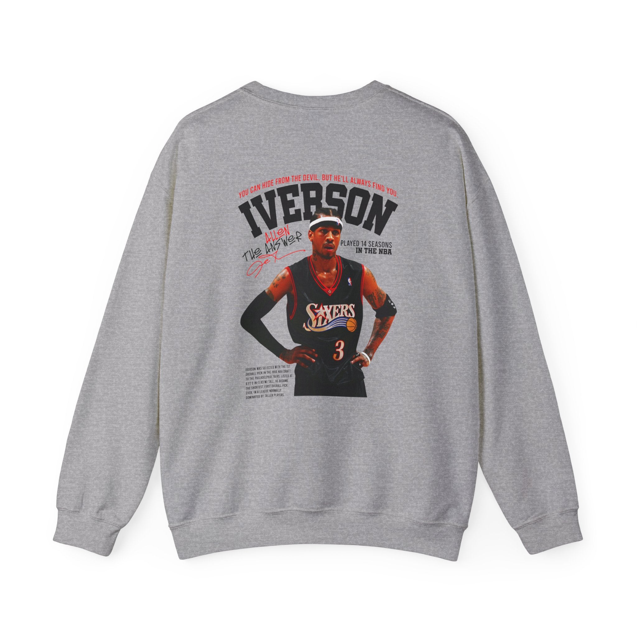 Retro-Allen Iverson Retro Crewneck Sweatshirt