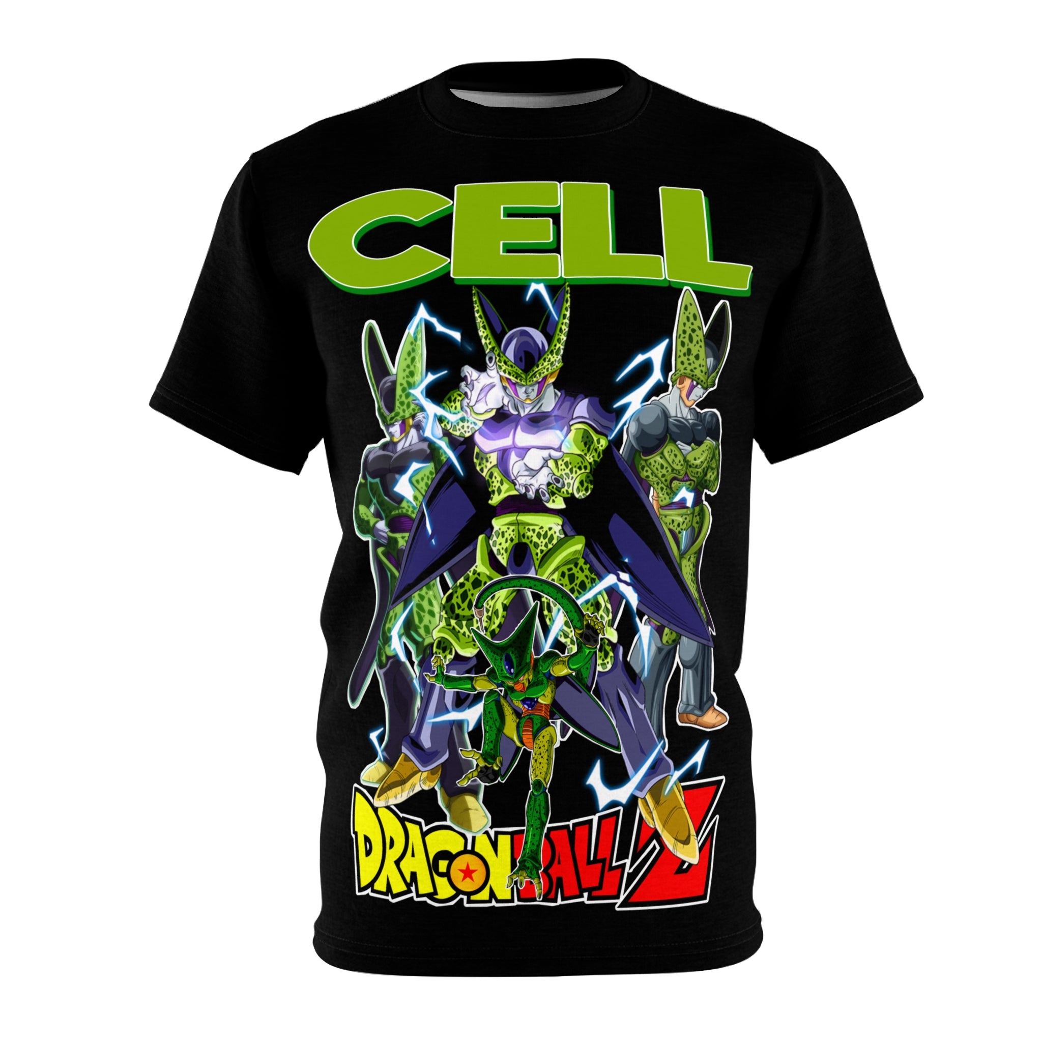 Dragon-Cell Graphic Tee — Anime Villain All-Over Print