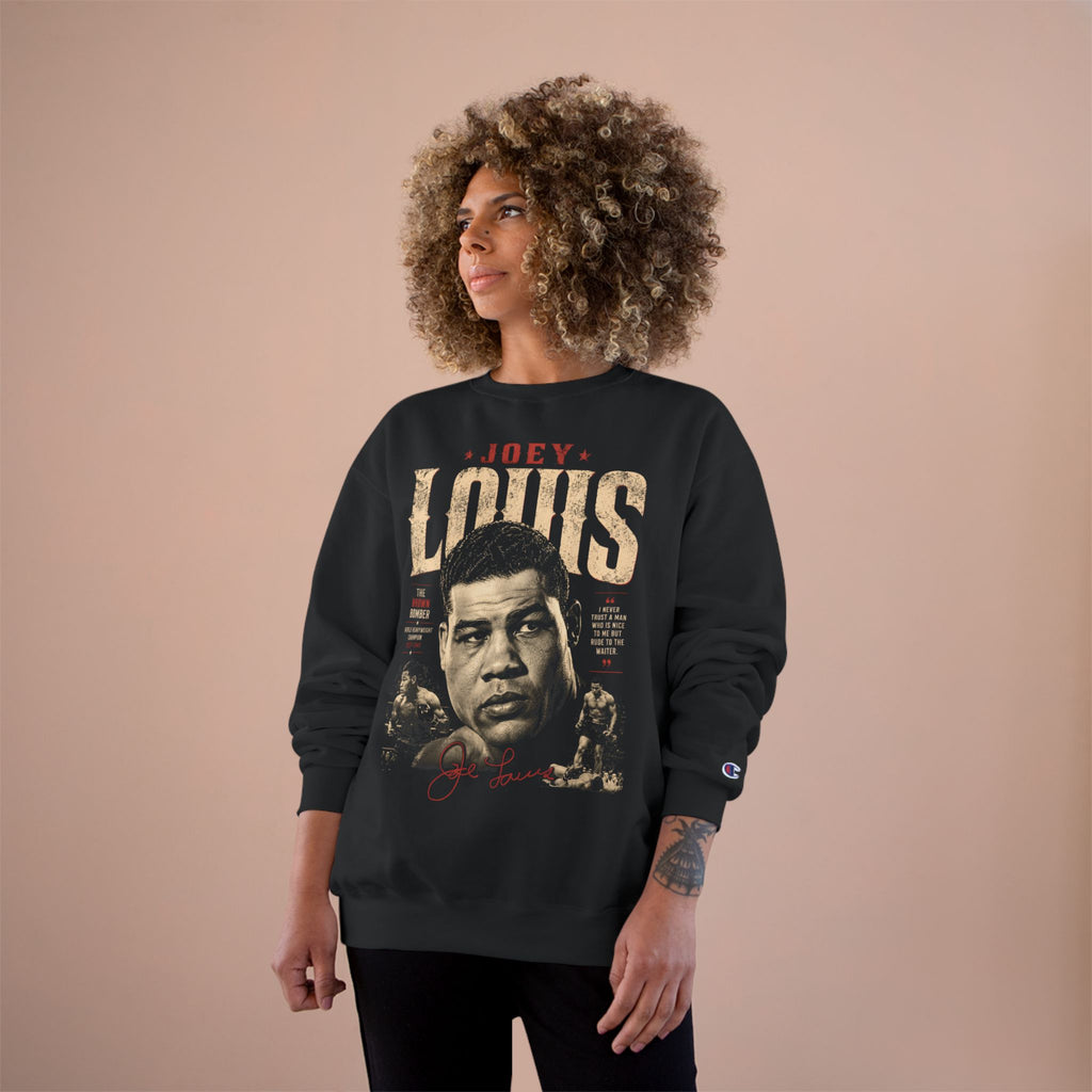 Retro Champion Tribute- Vintage Boxing Legend Graphic Crewneck