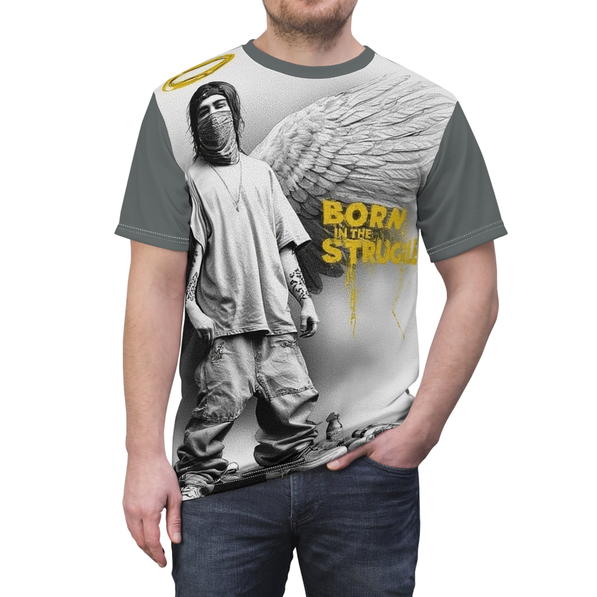 Mindset-Born in the Struggle Tee — Urban Angel Graphic Shirt