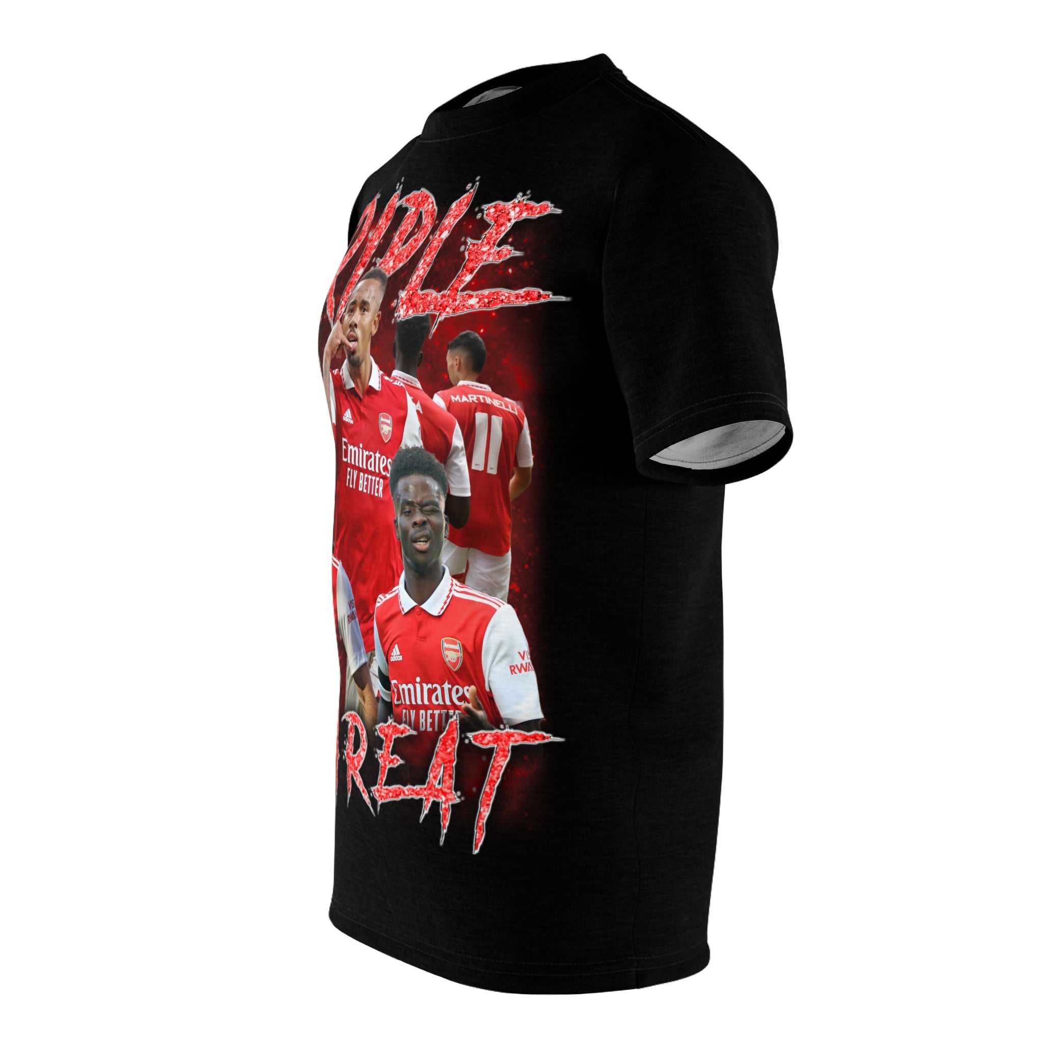 Team-Triple Threat Arsenal Football Tee — Arsenal Players Graphic Shirt