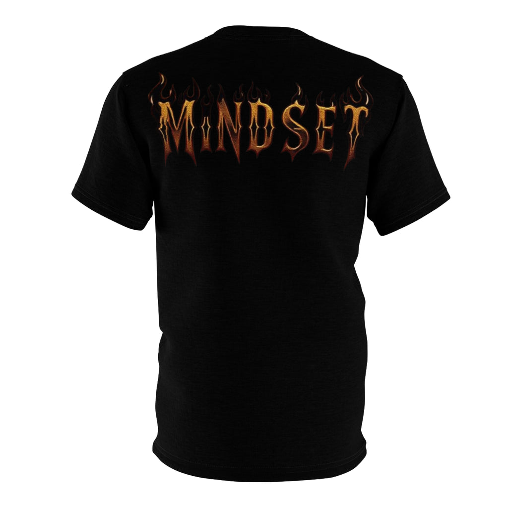 Mindset-Tenacity Fist Graphic Tee — Bold Black Motivational Shirt