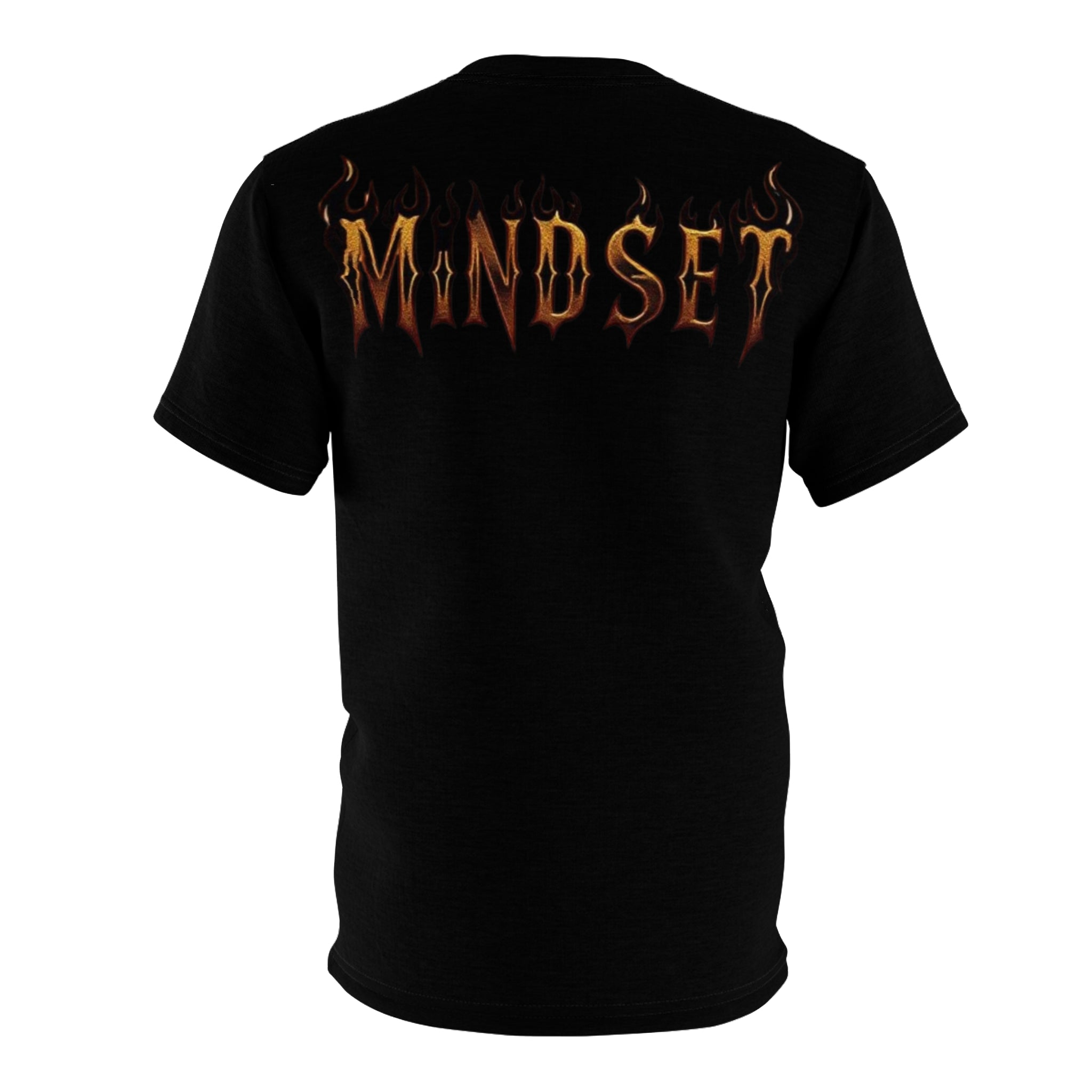 Mindset-Tenacity Fist Graphic Tee — Bold Black Motivational Shirt
