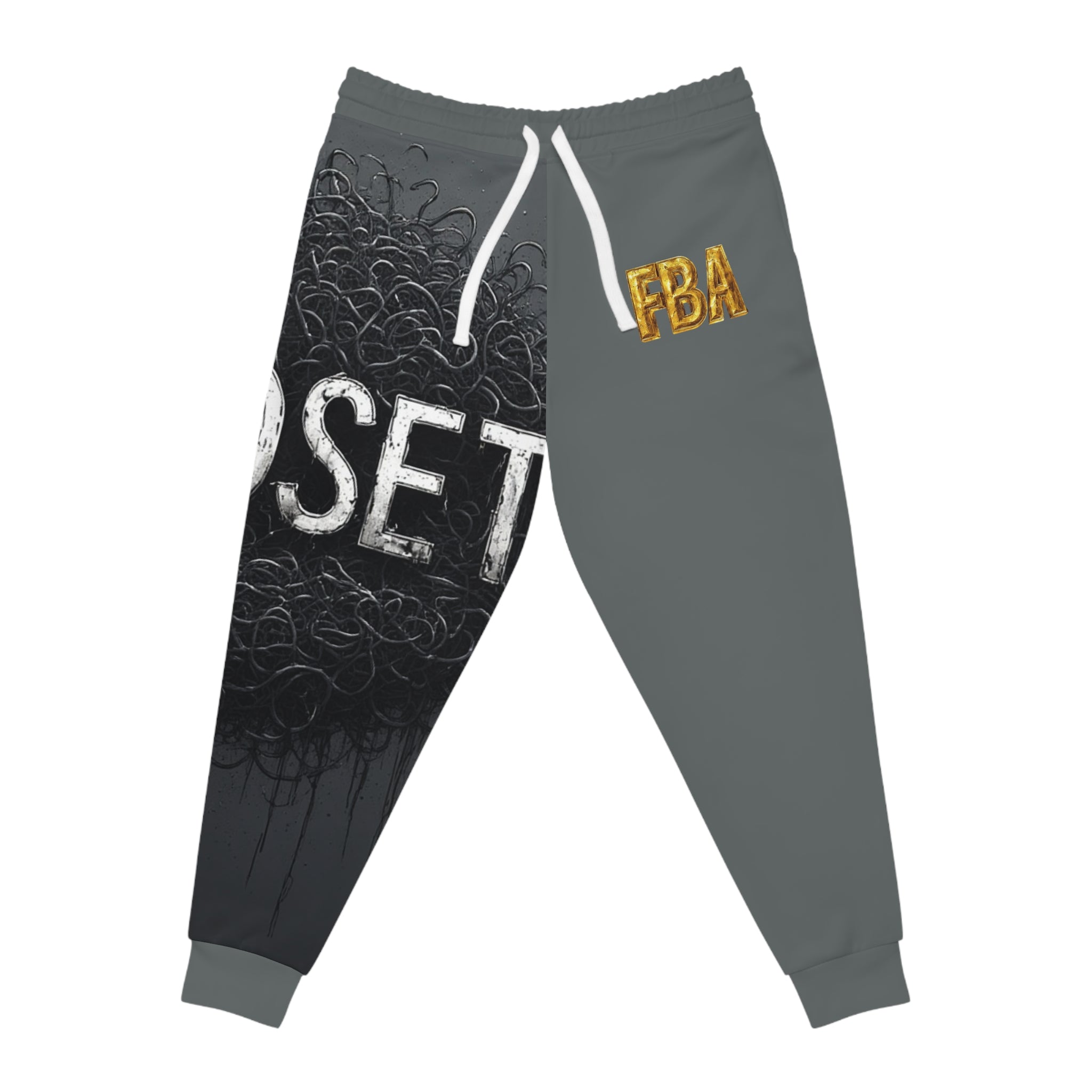 Mindset- Motivational 'Mindset Reset' Athletic Joggers — Graphic AOP Casual Sweatpants