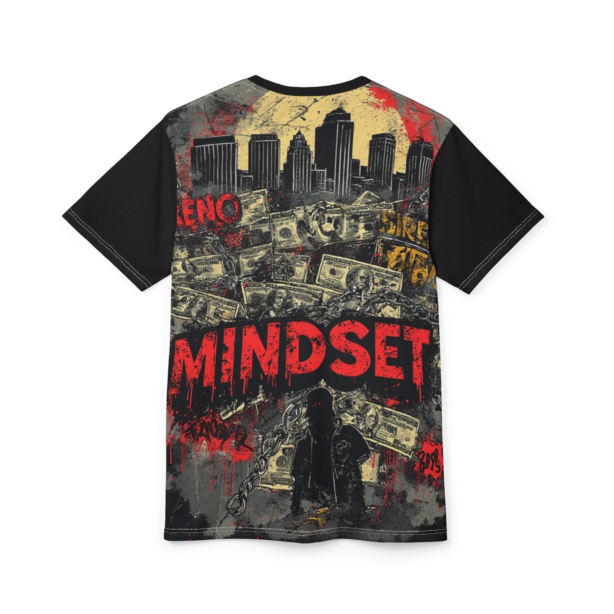 Mindset- Graphic Tee — Urban Hoodie Silhouette Streetwear AOP