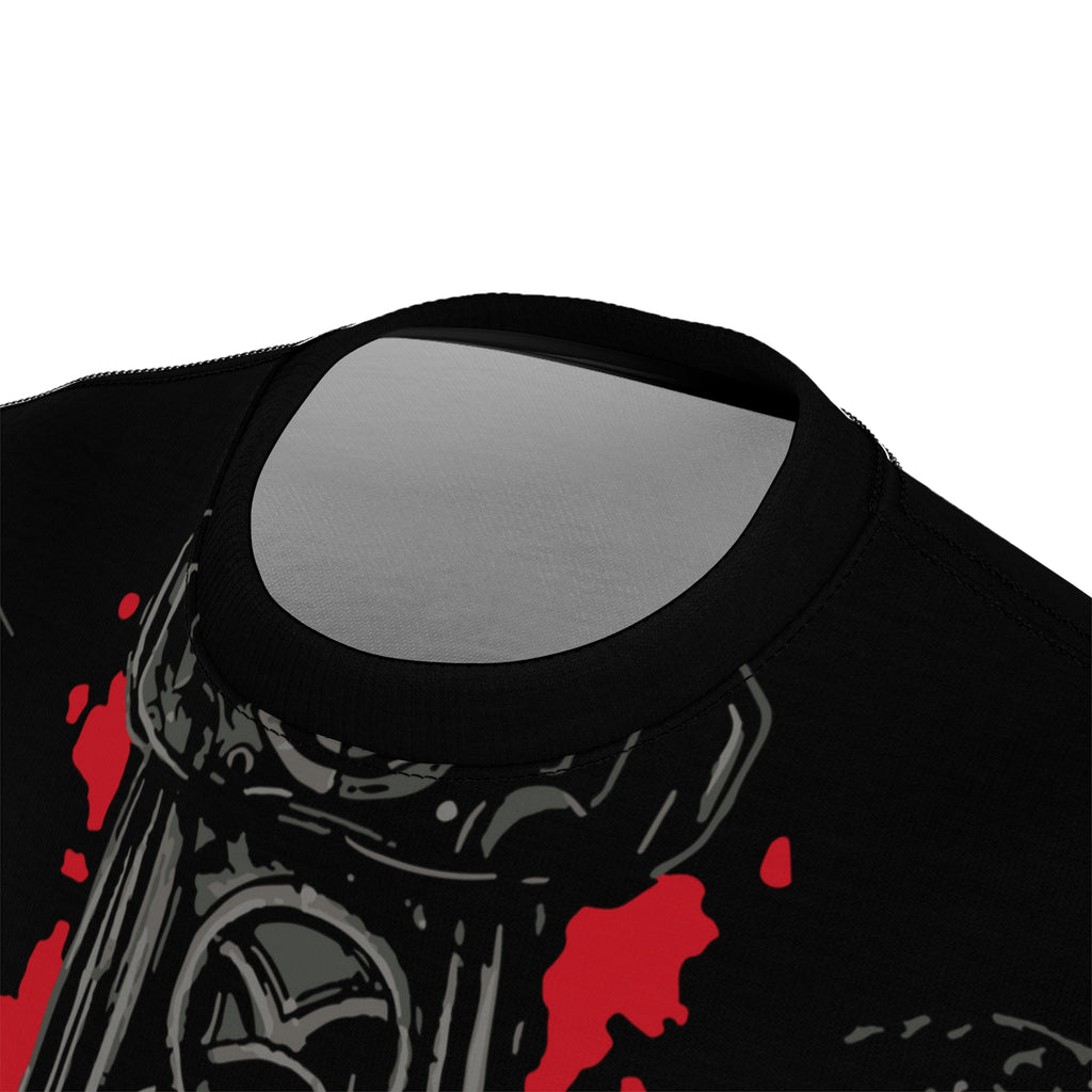 Metal- Viking Mjolnir Gothic Tee — 'Amon Amarth' Red & Black Metal T-Shirt