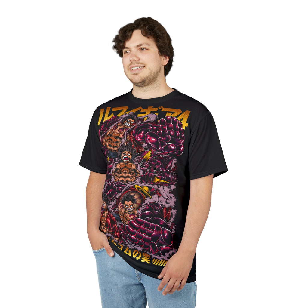 Anime- Pirate Crew Graphic Tee — Bold Japanese Text Design