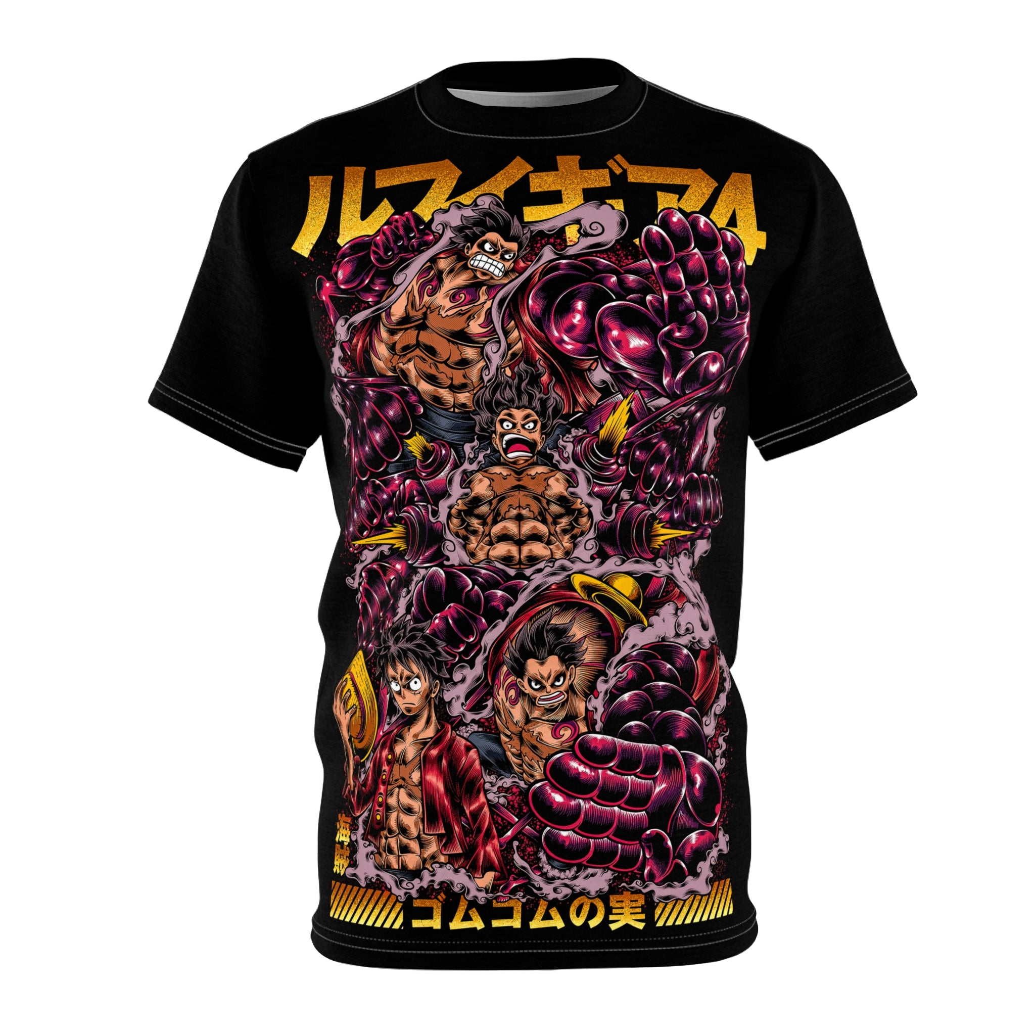Anime- Pirate Crew Graphic Tee — Bold Japanese Text Design