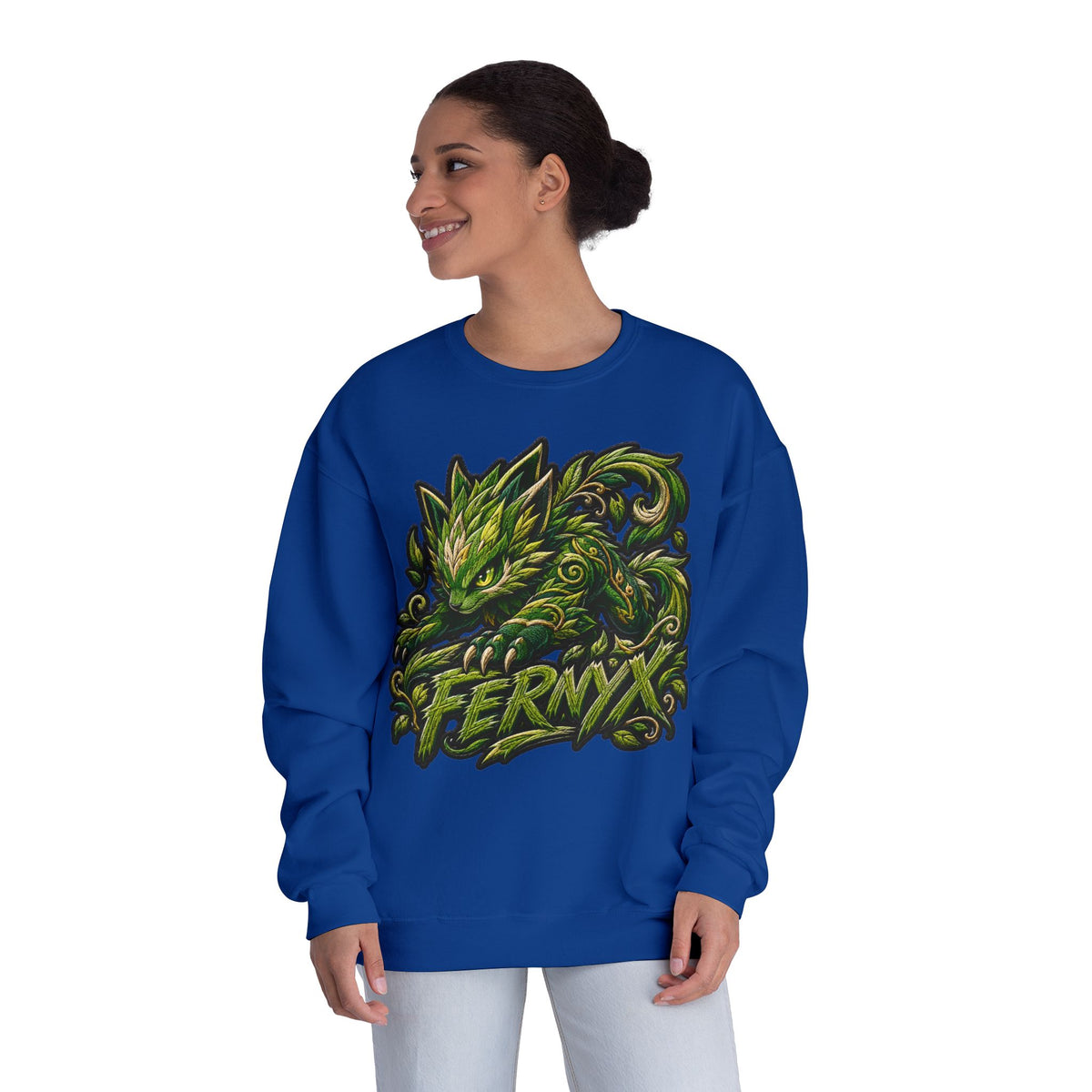 Shadow- "FERNYX" Green Graffiti Crewneck