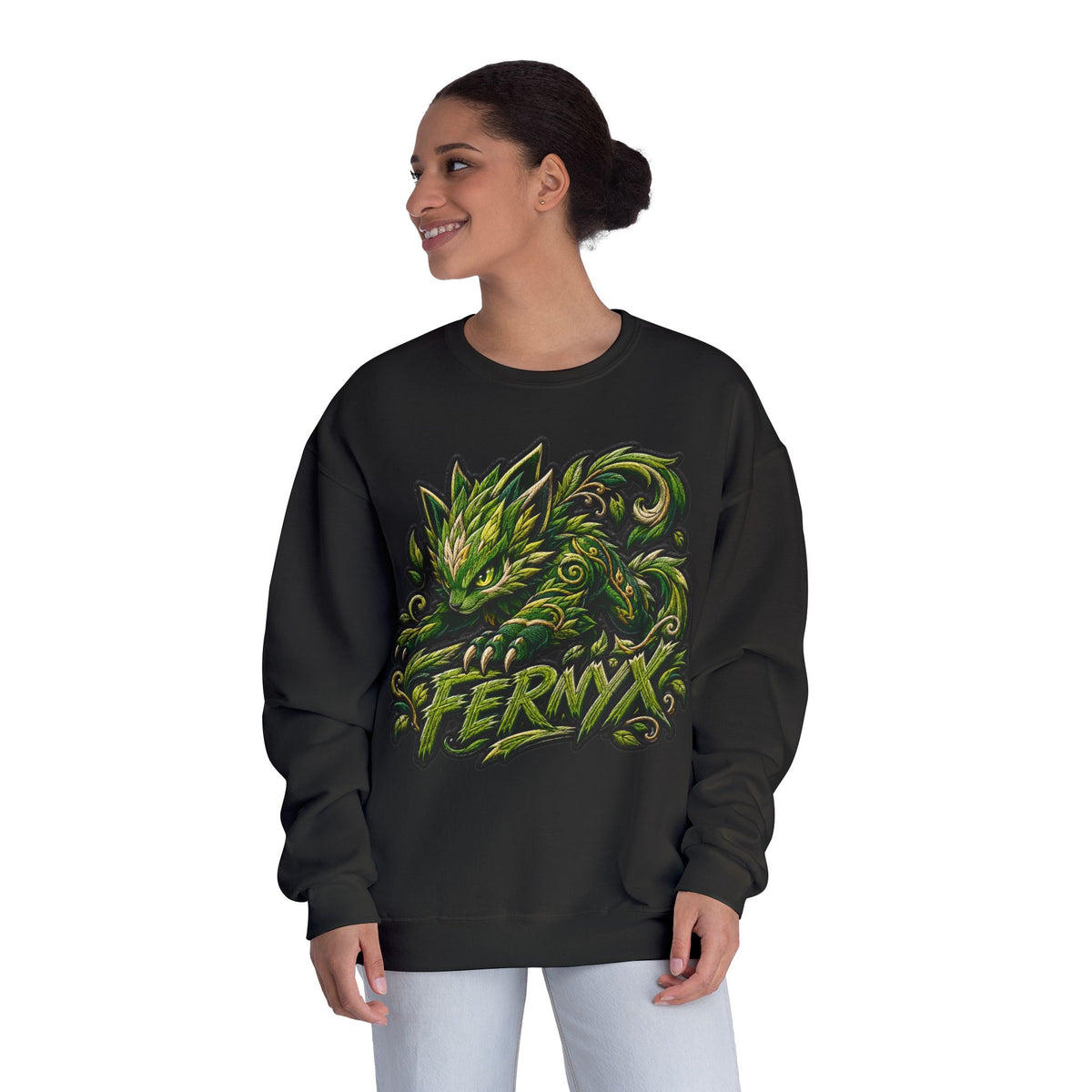 Shadow- "FERNYX" Green Graffiti Crewneck