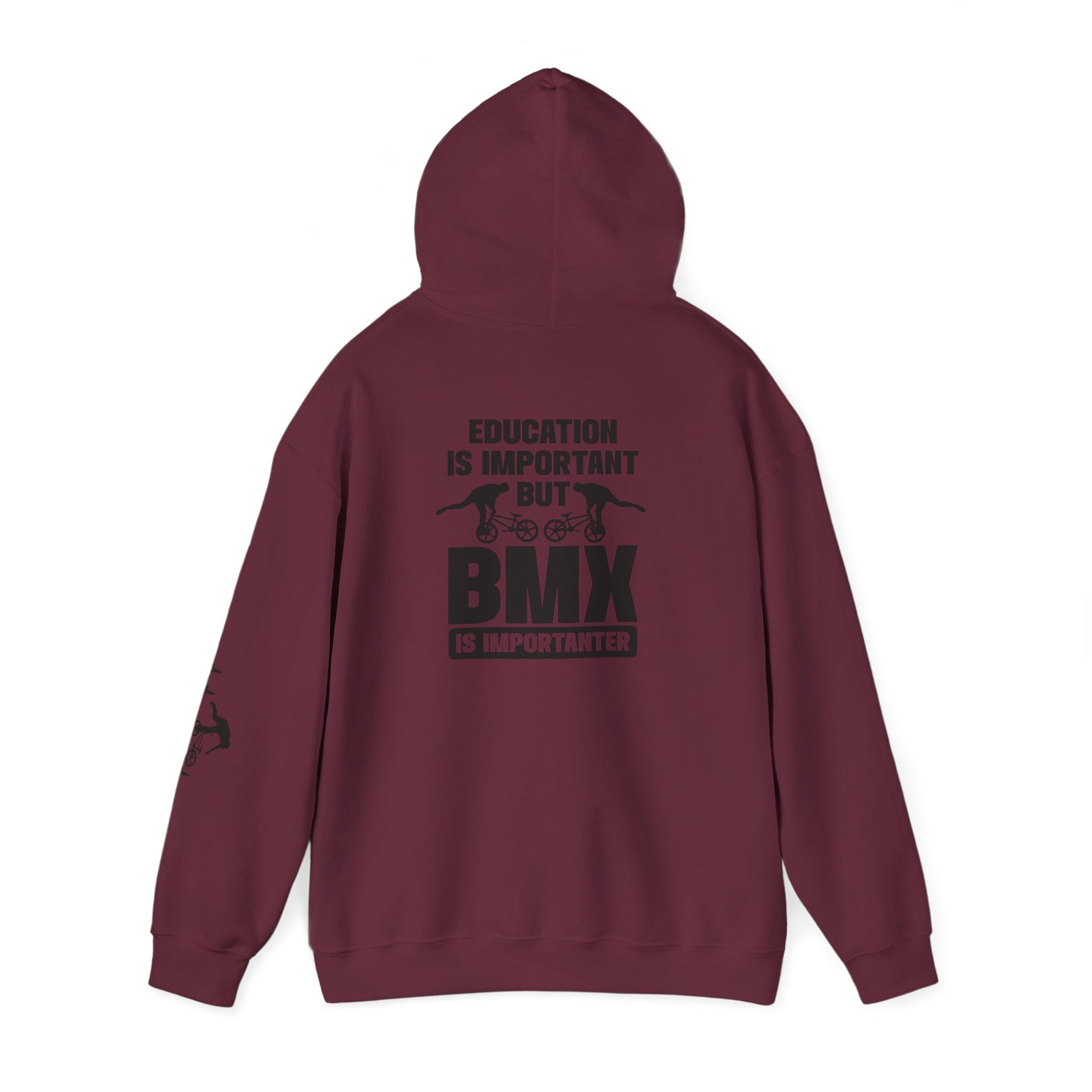 Rad-BMX Is Importanter Hoodie — Funny BMX Rider Sweatshirt