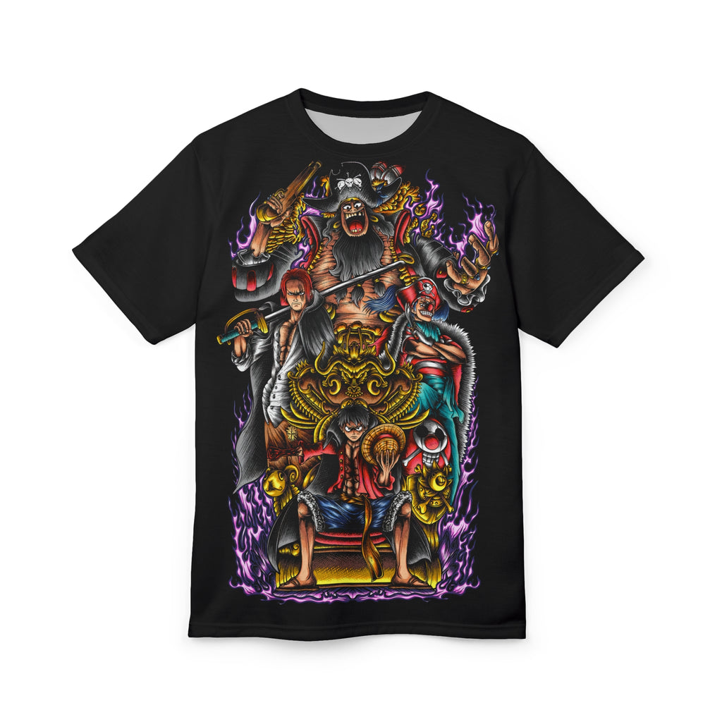 Anime -Pirate Crew Graphic Tee — Bold Full-Print AOP Shirt