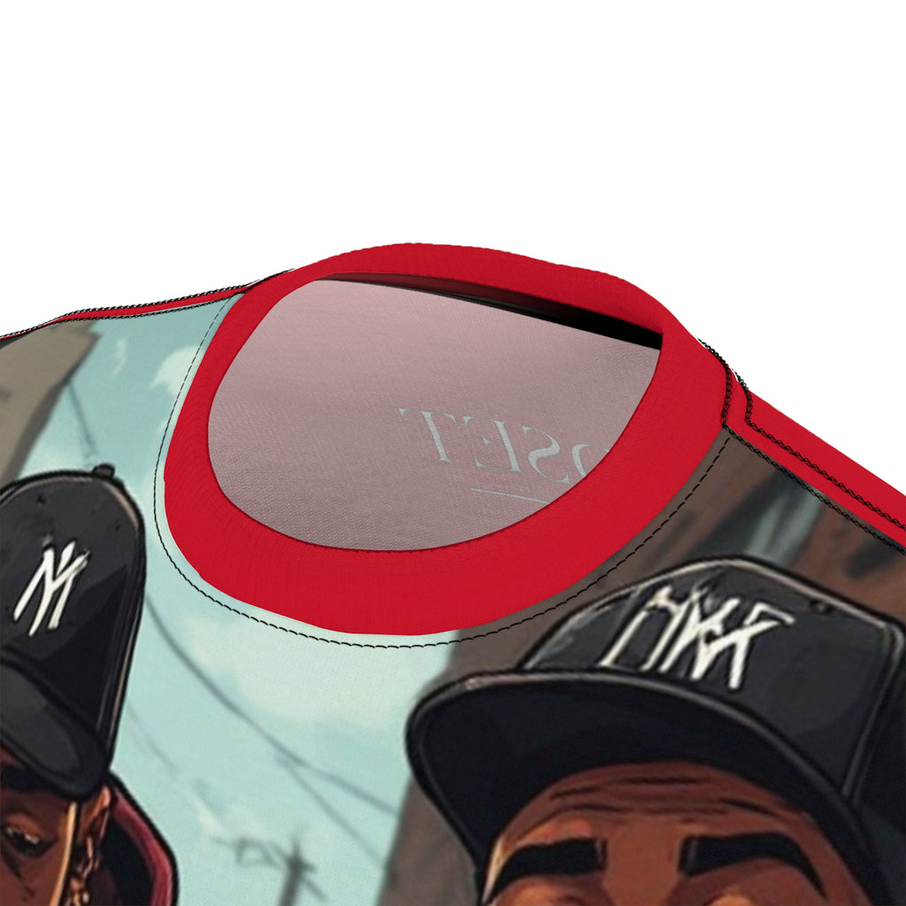 Mindset- Hip Hop Duo Graphic Tee — Vintage Street Rap Illustration