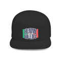Henny- Flat Bill Snapback Hat — "Henny No Life" Embroidered with Italian Flag Accent