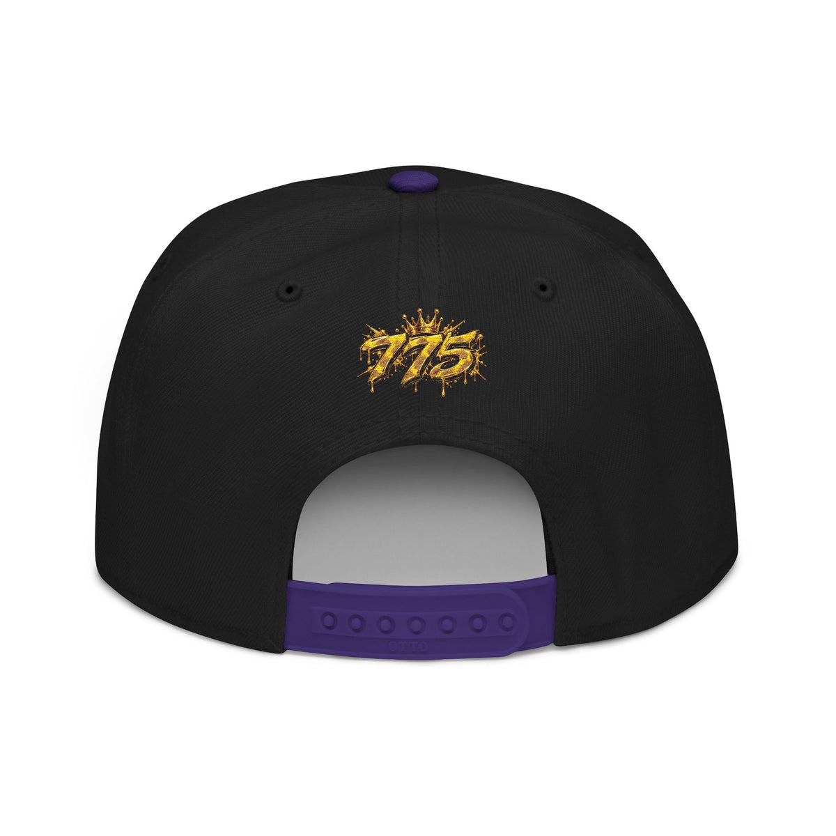Hat-Embroidered Gold Graffiti Snapback Hat