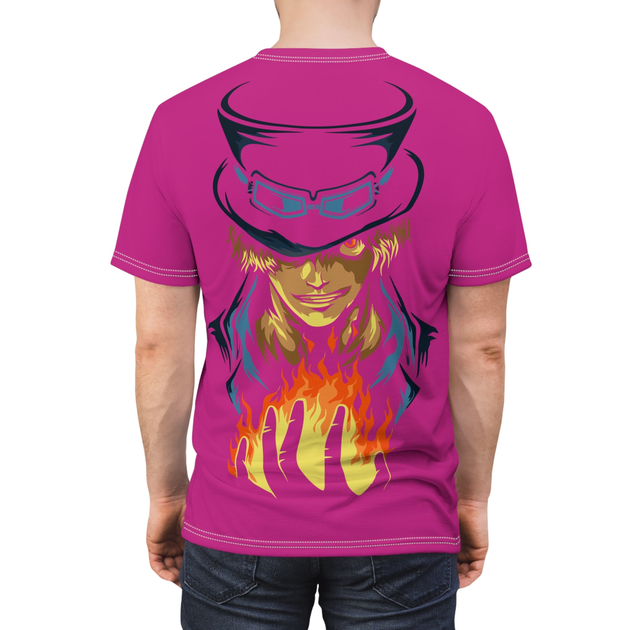Anime-Flame Graphic Tee — Bold Fiery Anime-Inspired Shirt