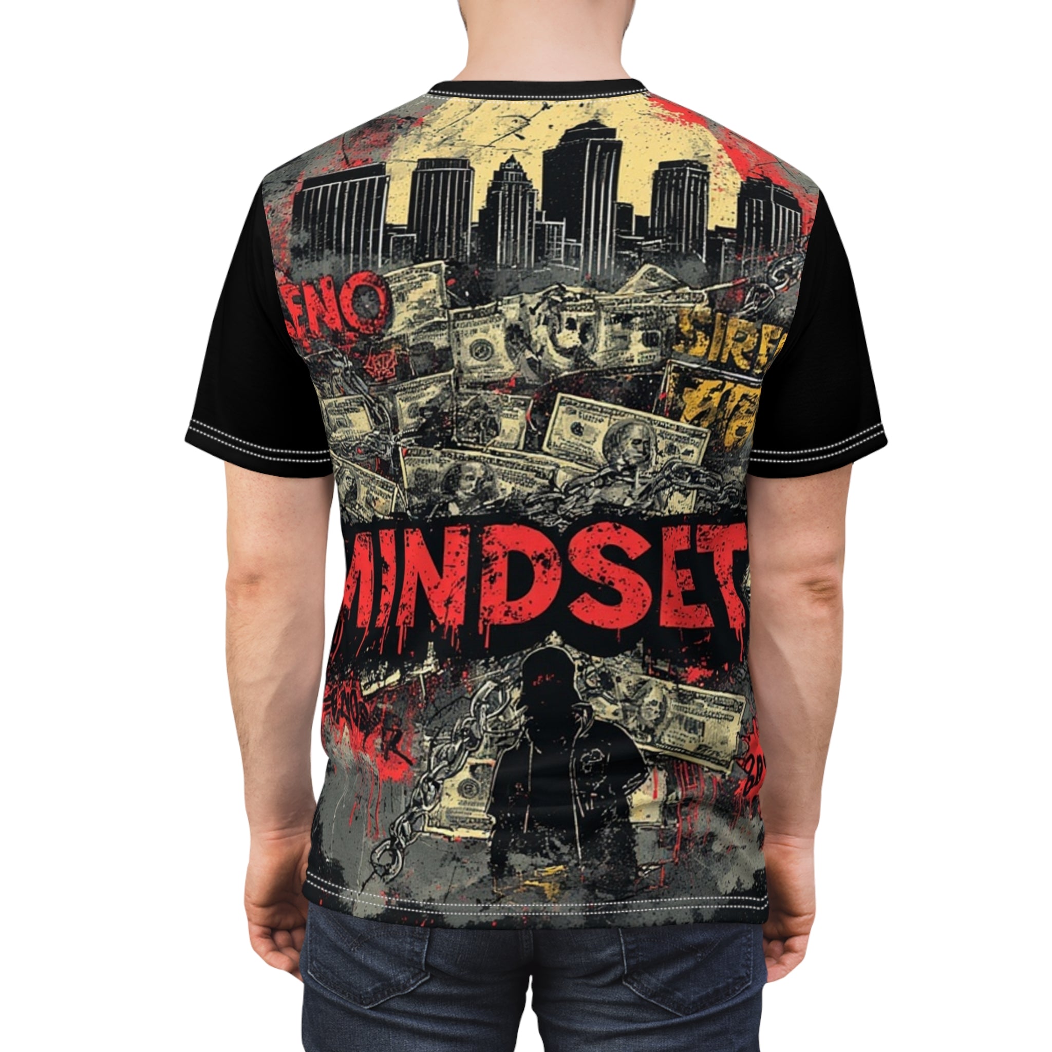 Mindset- Graphic Tee — Urban Hoodie Silhouette Streetwear AOP