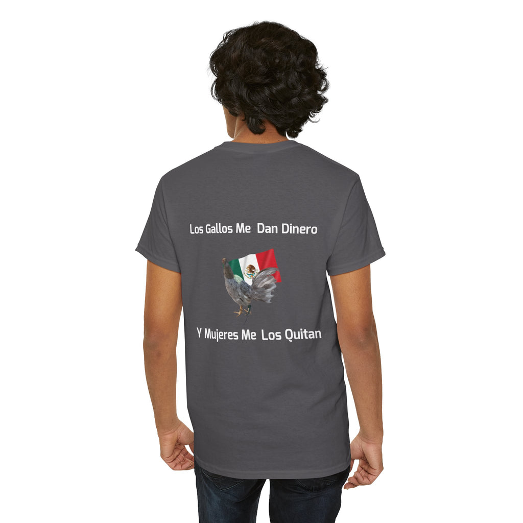 Henny-Gamefowl Tee — "Dro's Henny's Gamefarm" Mexican Flag Rooster Shirt
