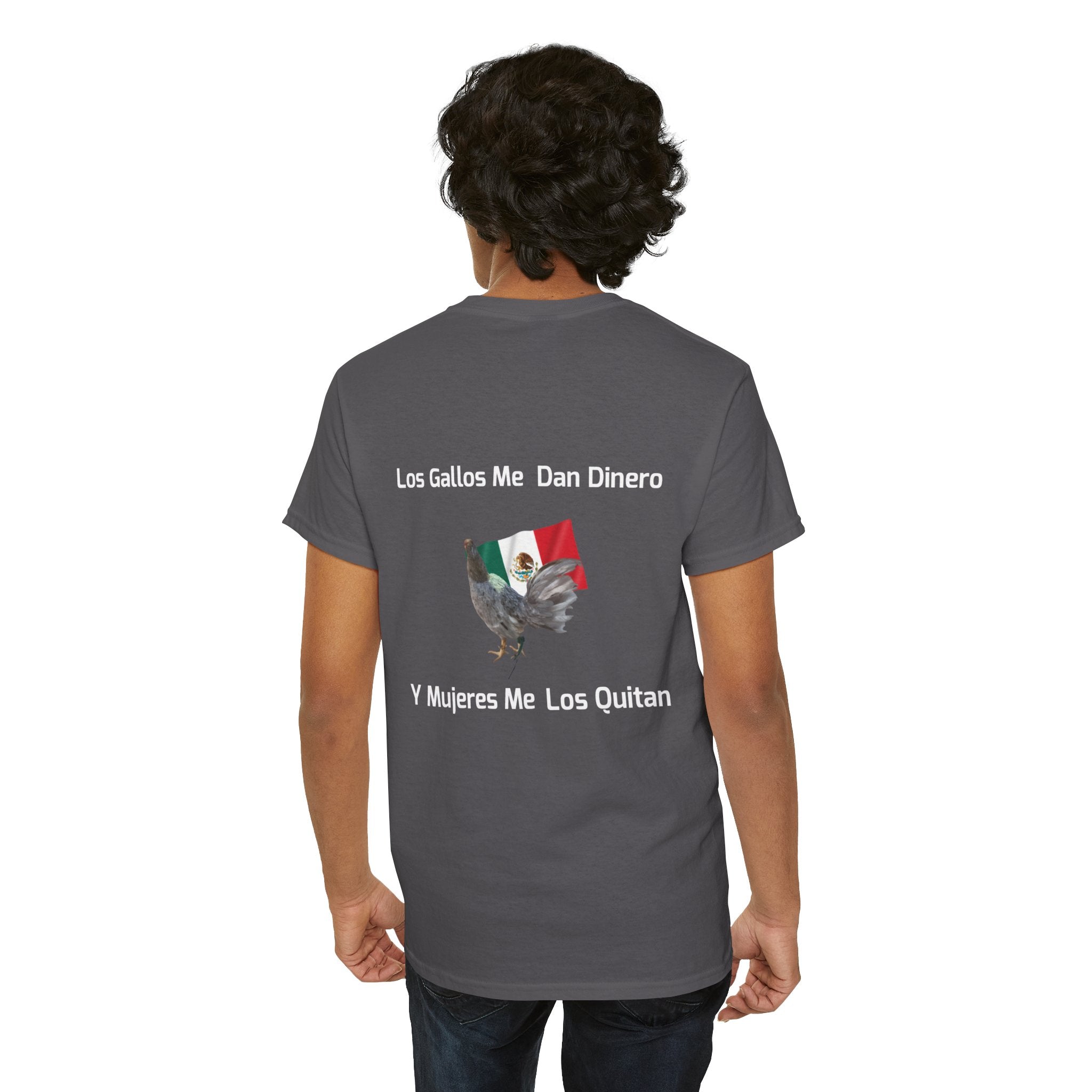 Henny-Gamefowl Tee — "Dro's Henny's Gamefarm" Mexican Flag Rooster Shirt