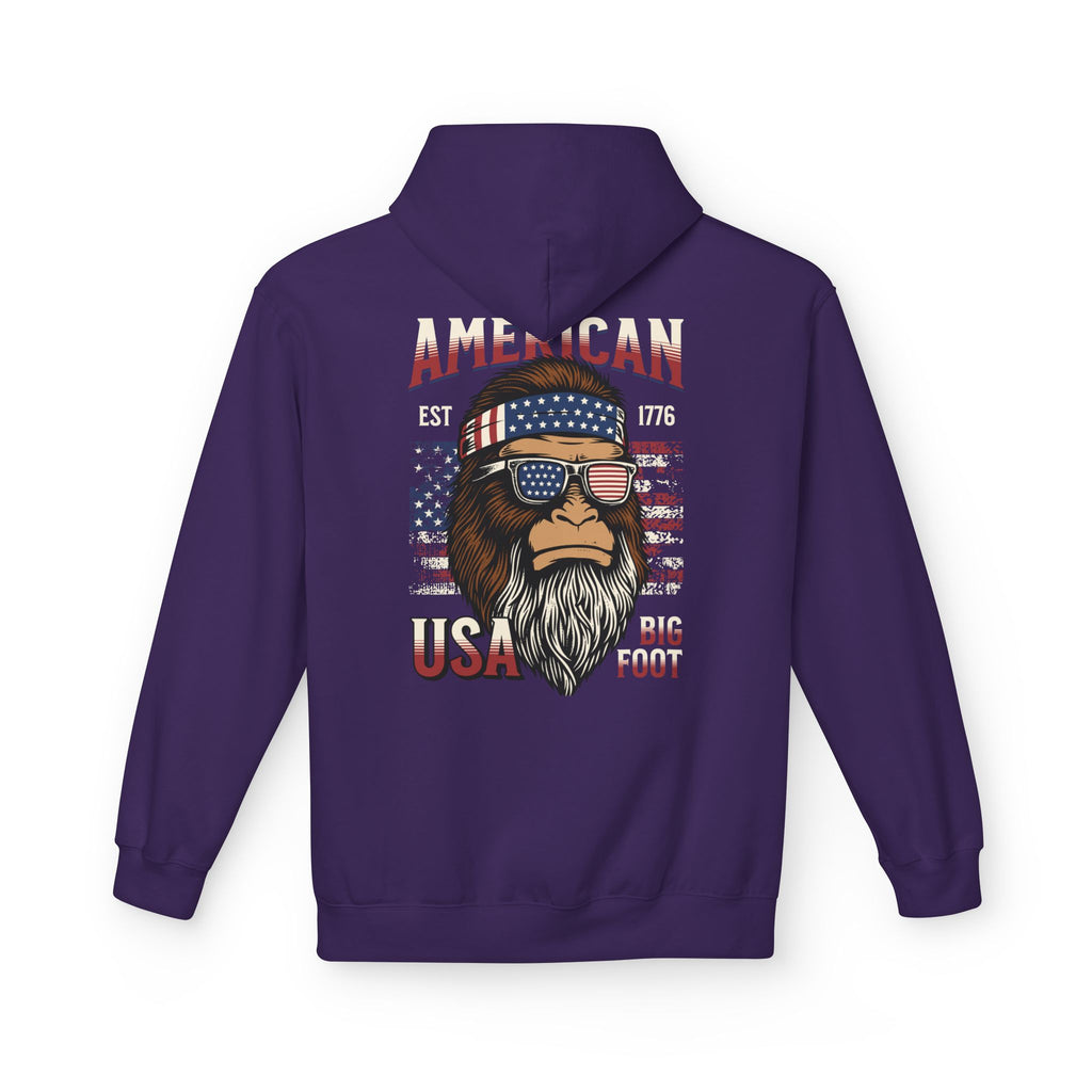 Ant-Hoodie - "God Bless America" Patriotic Ape Graphic USA Hoodie