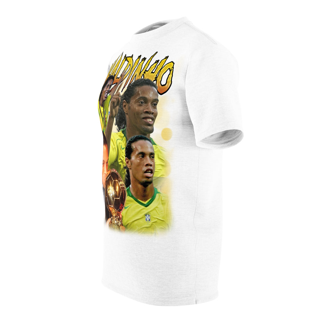 Team-Legendary Soccer Collage Tee — Ronaldinho Graphic Shirt