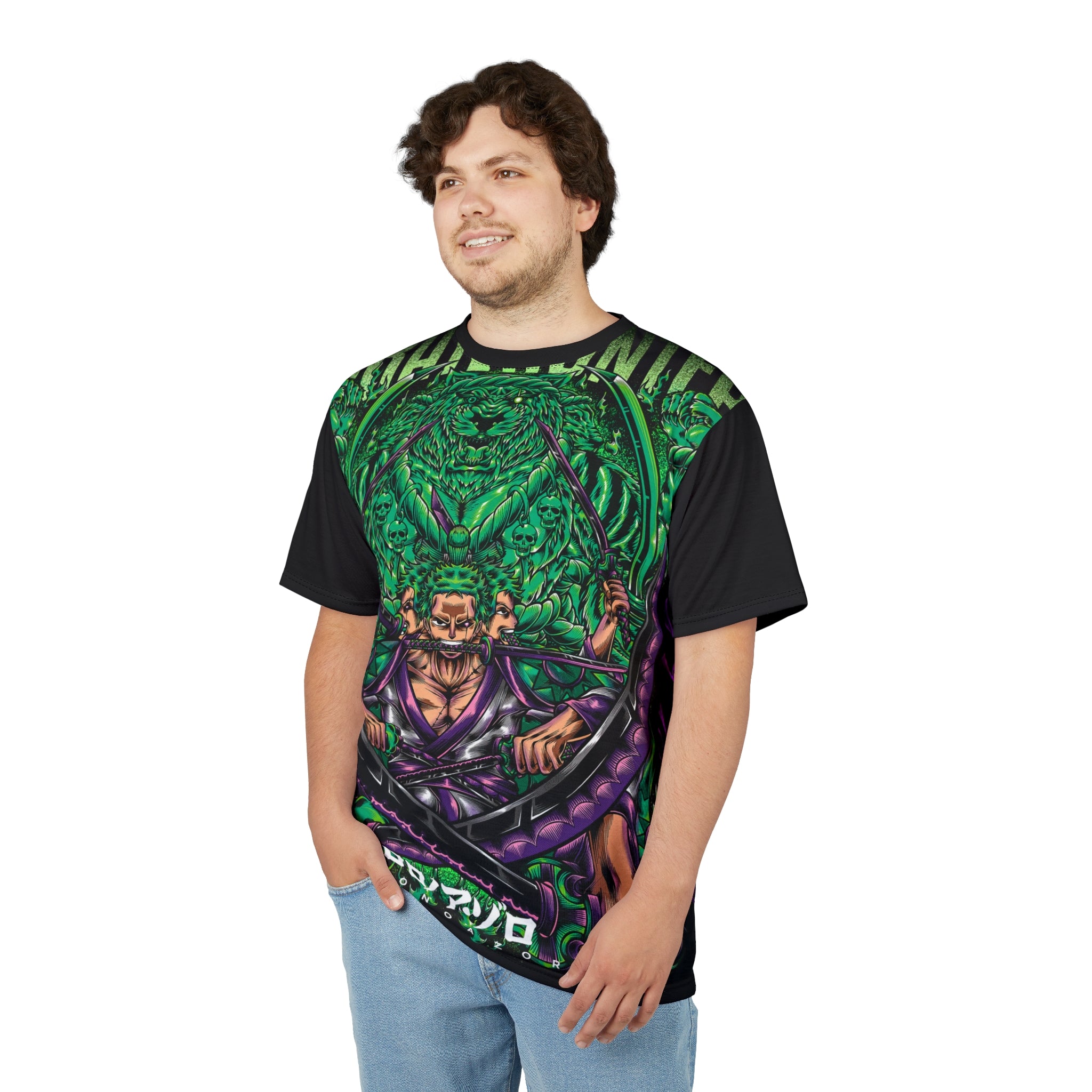 Anime- Pirate Captain Graphic Tee — All-Over Print