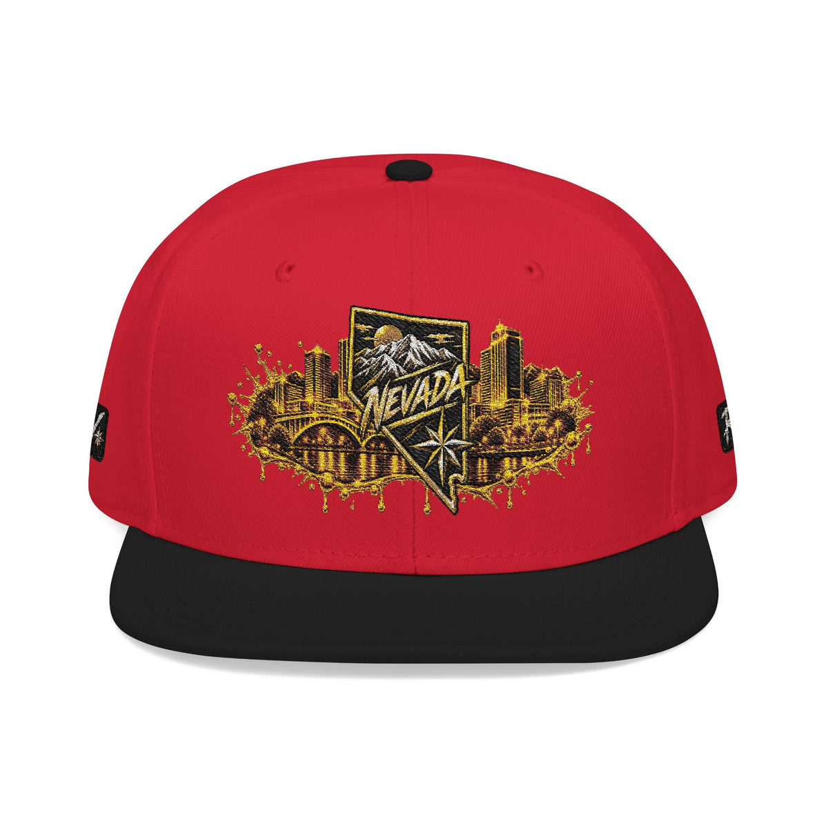 Hat-Embroidered City Gold Snapback Hat