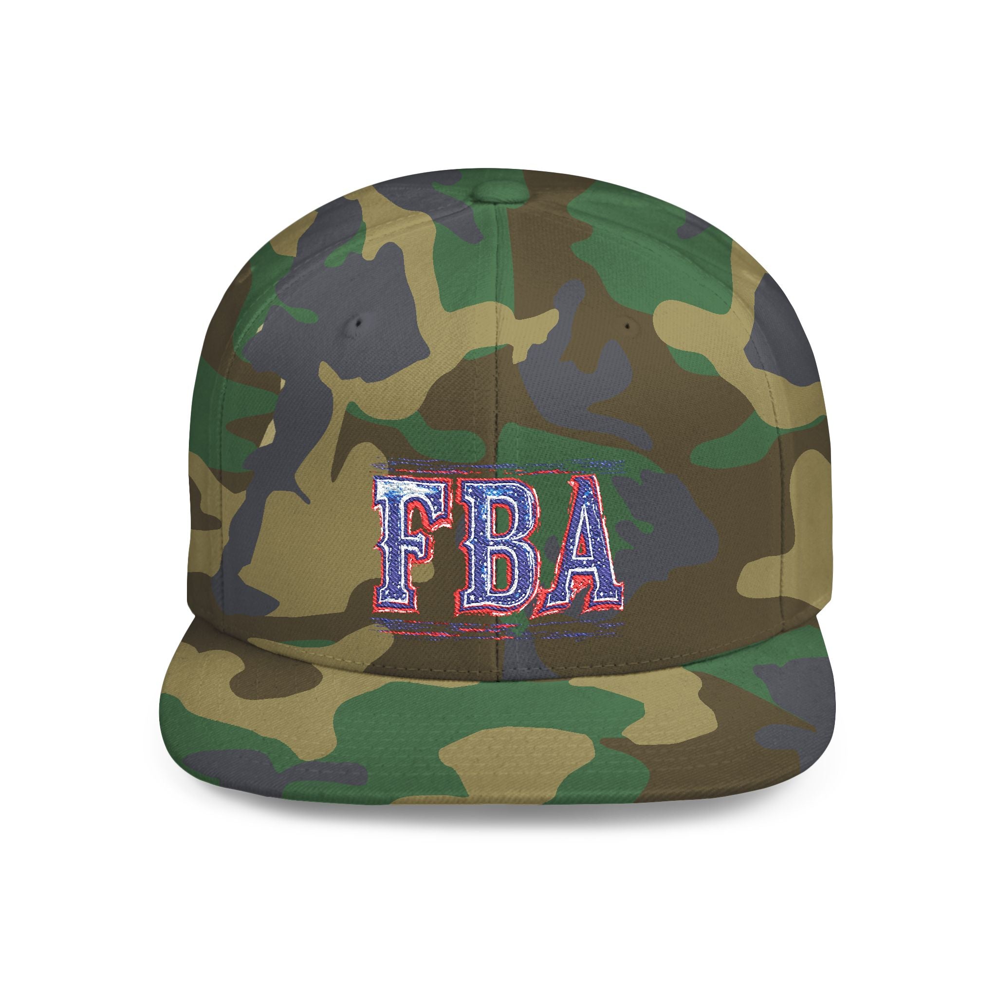 FBA- Distressed Patch Snapback Hat