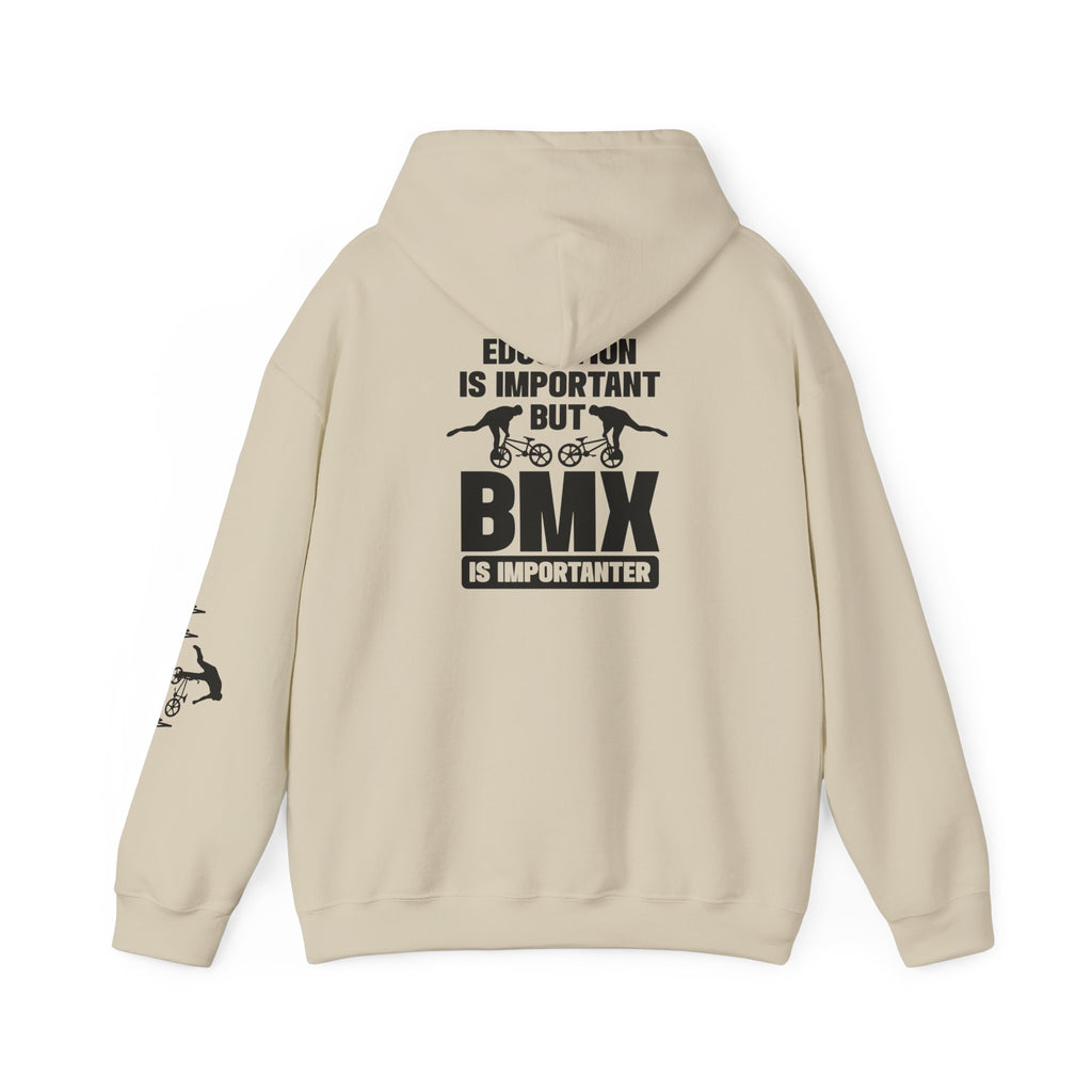 Rad-BMX Is Importanter Hoodie — Funny BMX Rider Sweatshirt