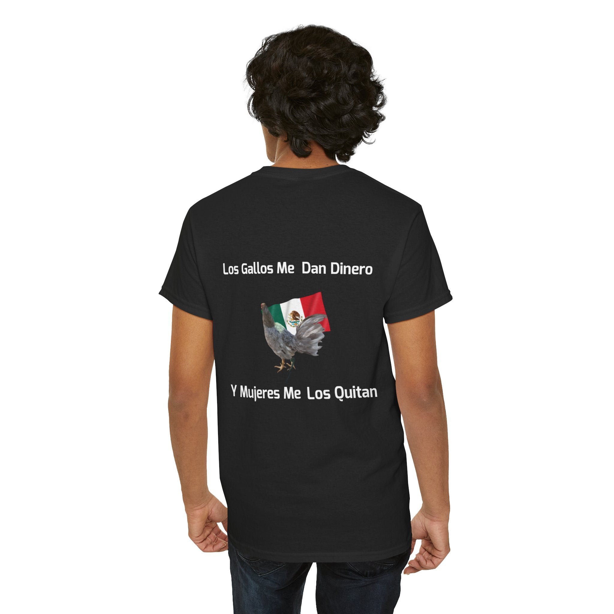 Henny-Gamefowl Tee — "Dro's Henny's Gamefarm" Mexican Flag Rooster Shirt