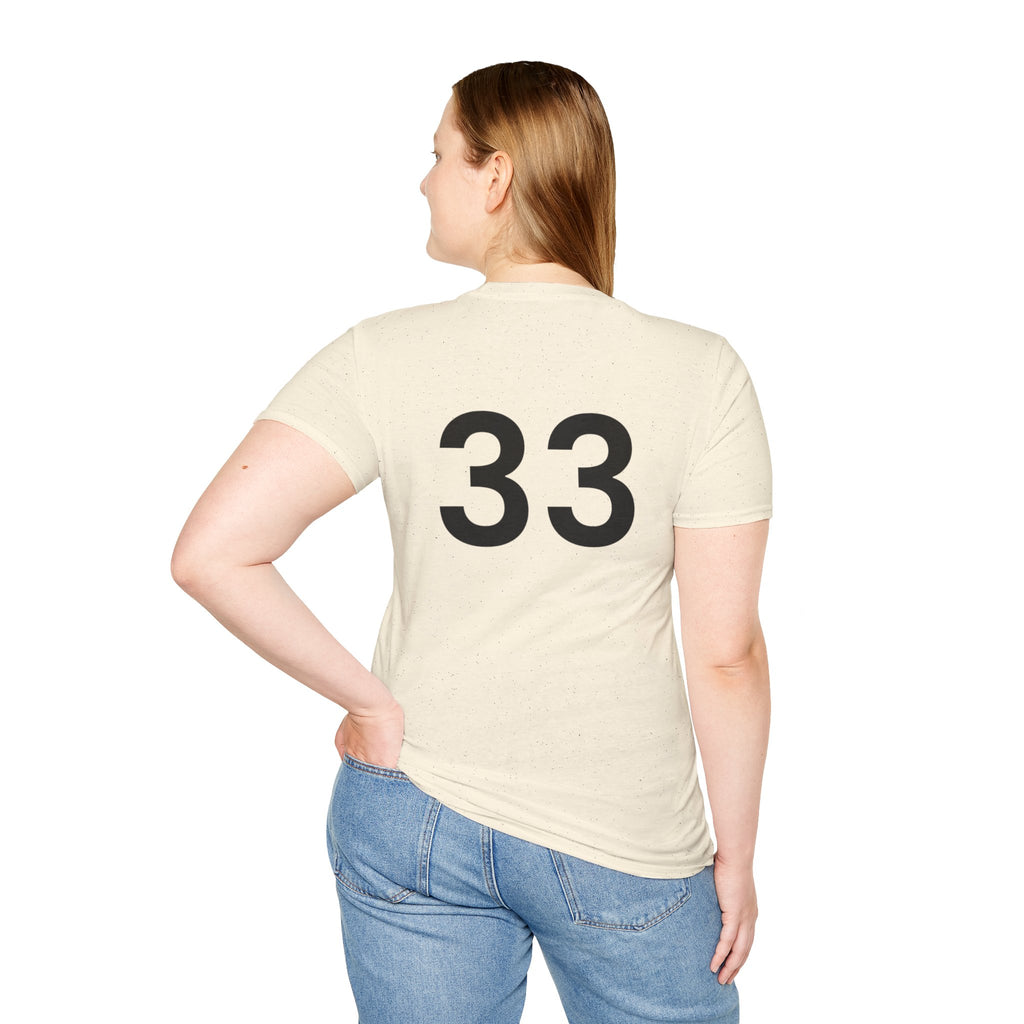 Rad- Life T-Shirt — Motocross Rider Tee with Back Number 33