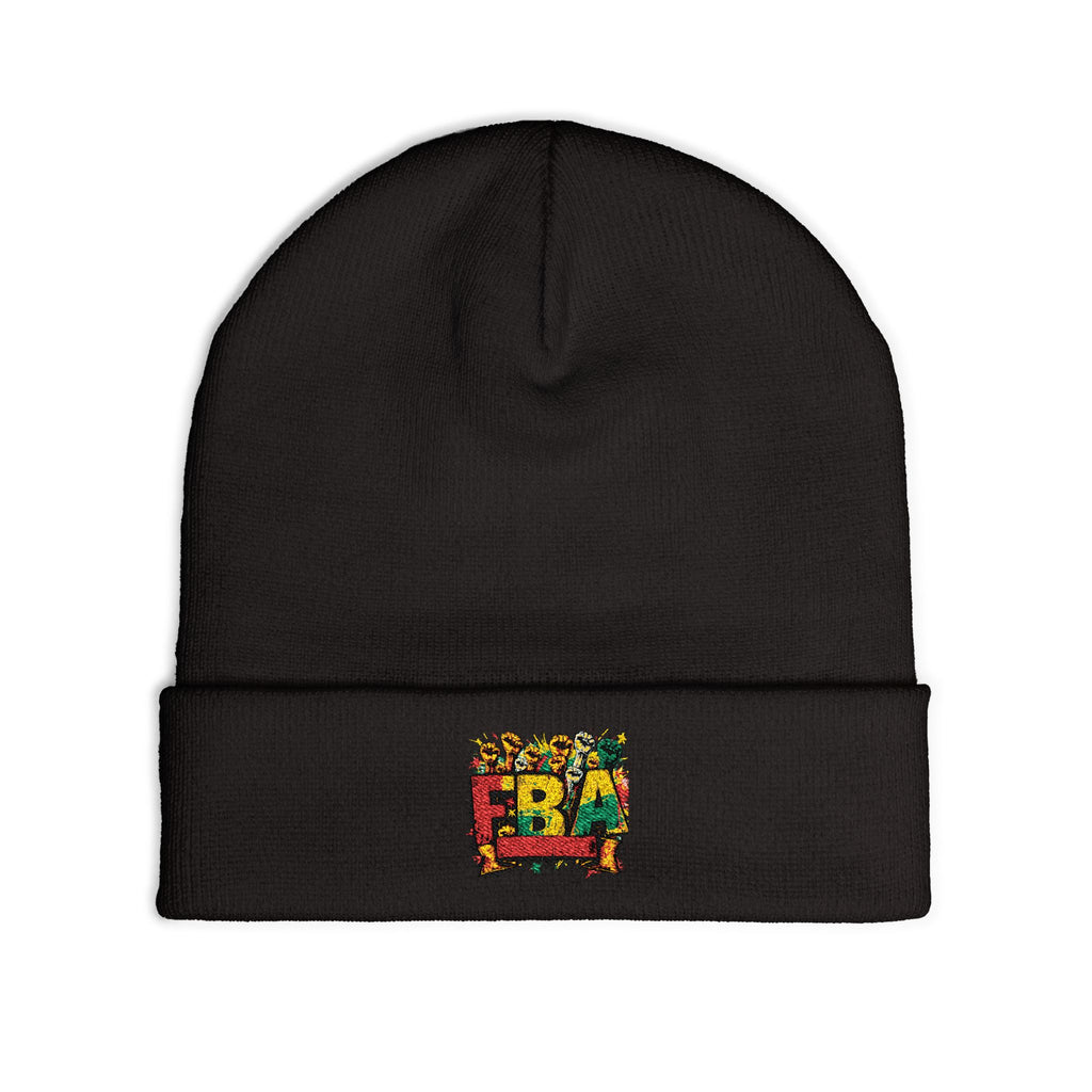 FBA- Fall Leaves Knit Beanie — Cozy Seasonal Winter Hat