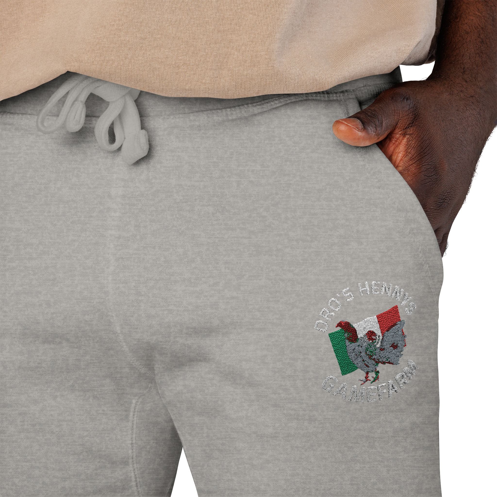 Henny- Embroidered Floral Heart Sweatpants — Cozy Fleece Joggers with 'Love' Detail