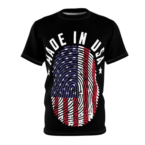 America-Made in USA Fingerprint T-Shirt