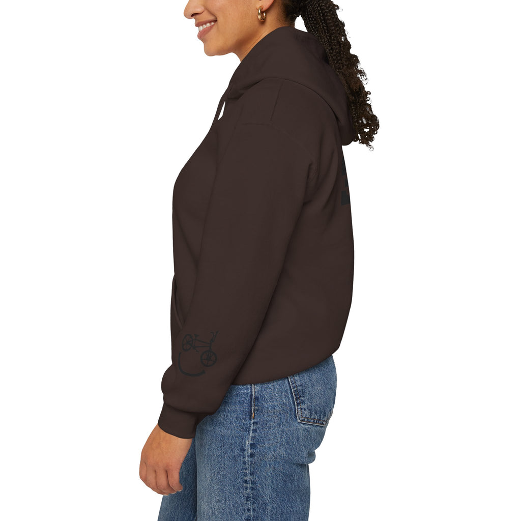 Rad-Biker American Flag Hoodie — 'Is My Bike Okay?' Graphic Hooded Sweatshirt