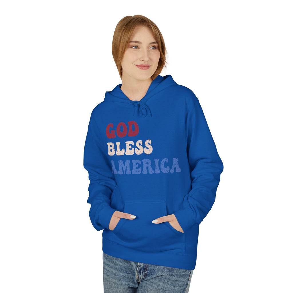 Ant-Hoodie - "God Bless America" Patriotic Ape Graphic USA Hoodie