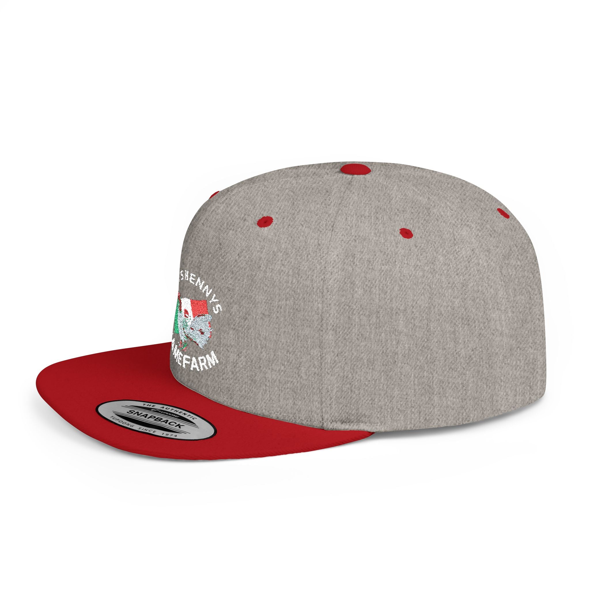 Henny- Flat Bill Snapback Hat — Dro's Henny's Gamefarm Logo Cap