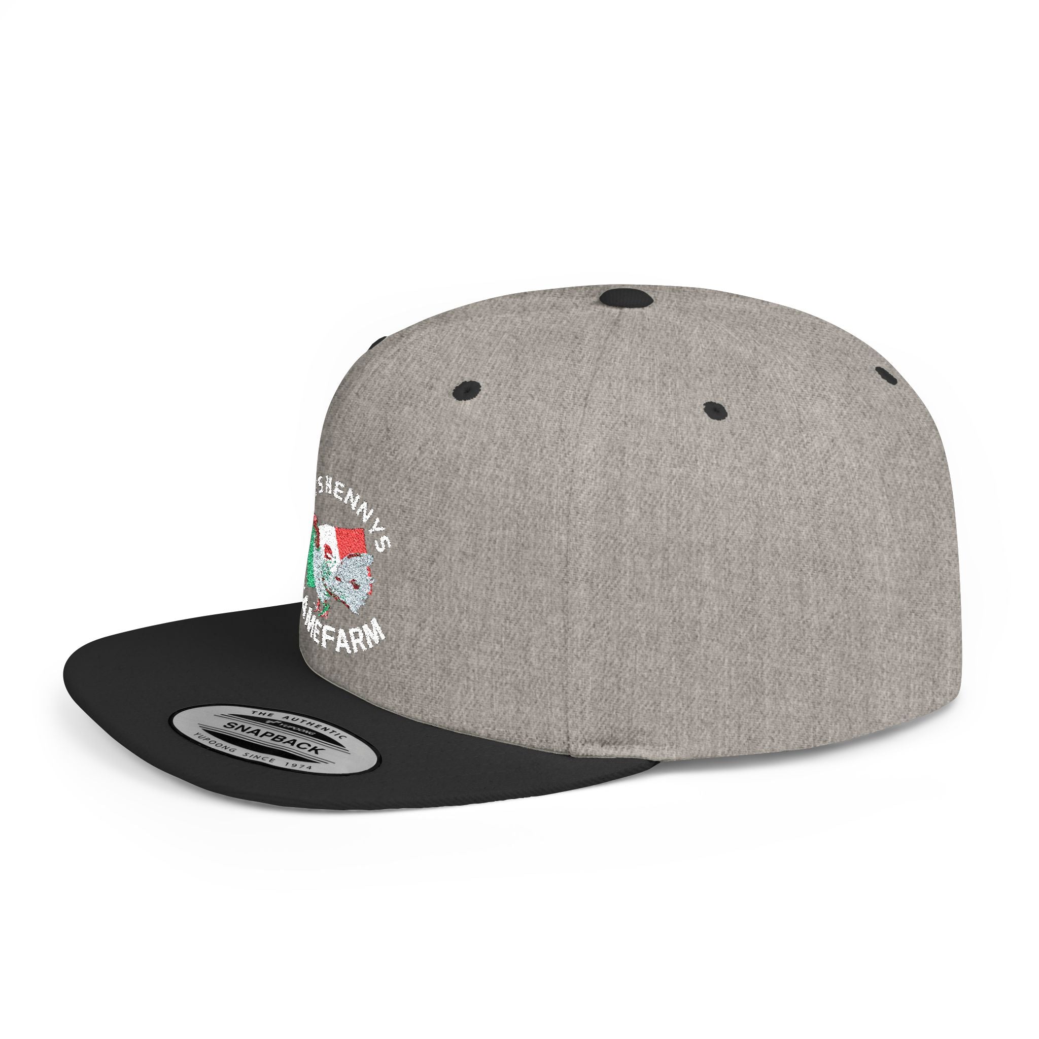 Henny- Flat Bill Snapback Hat — Dro's Henny's Gamefarm Logo Cap