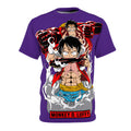 Anime -Graphic Tee — Monkey D. Luffy Full-Print Pirate Crew Shirt