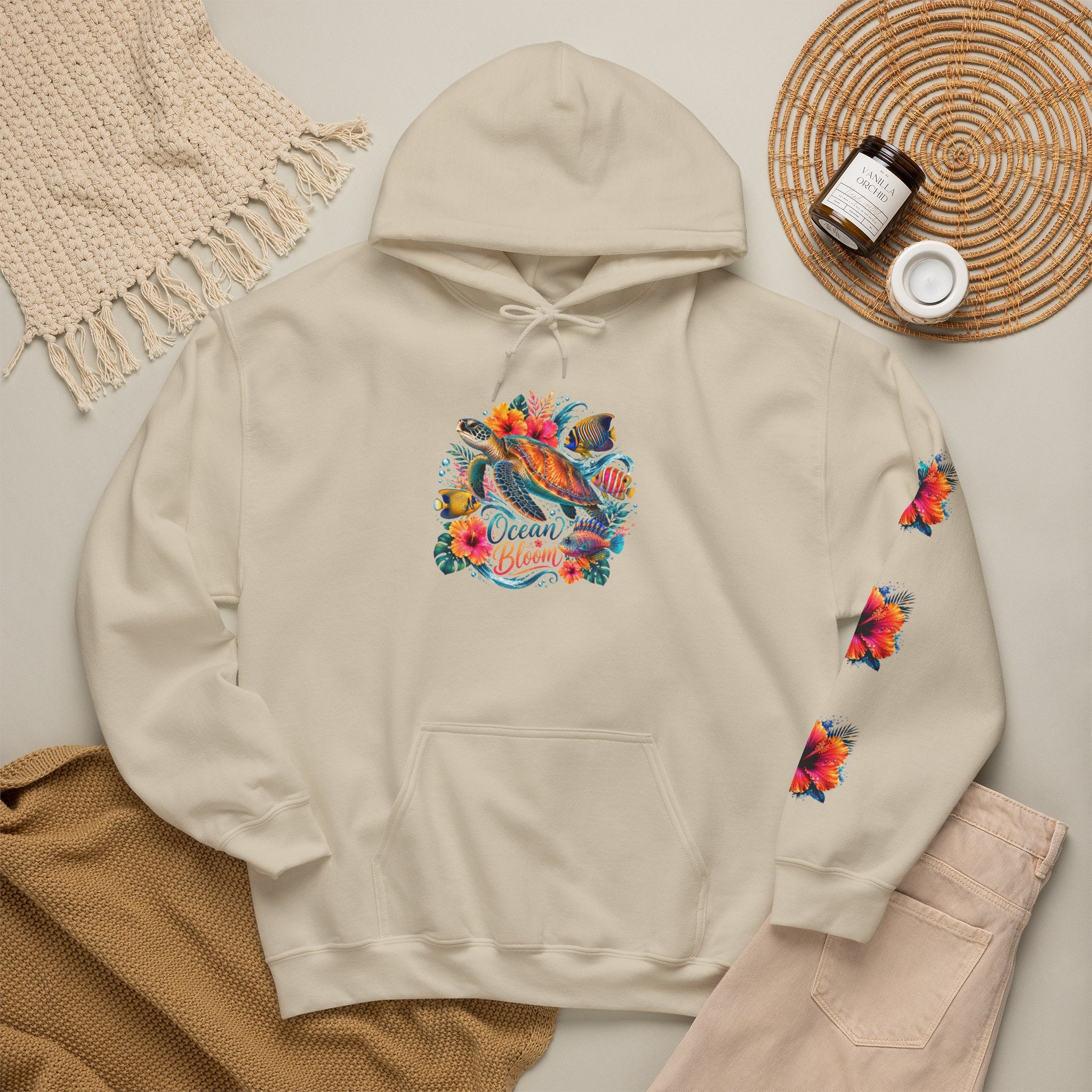 Tiff-Mindset Nevada Floral Hoodie — ‘Dream Believe’ Graphic Pullover