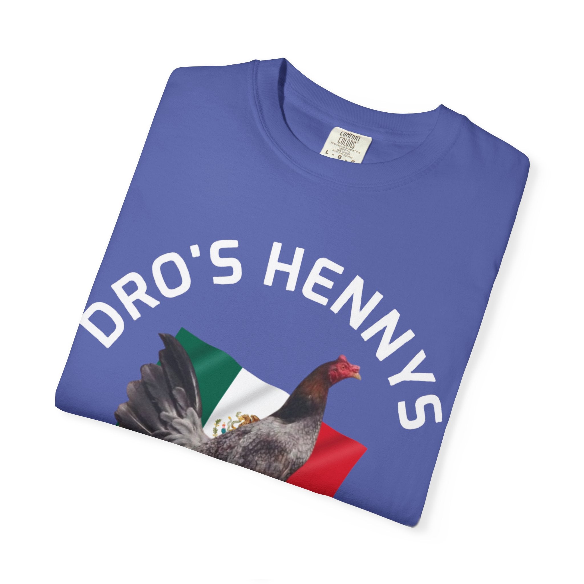 Henny- Gamefarm Rooster T-Shirt — "Dro's Henny's Gamefarm" Poultry Farm Tee