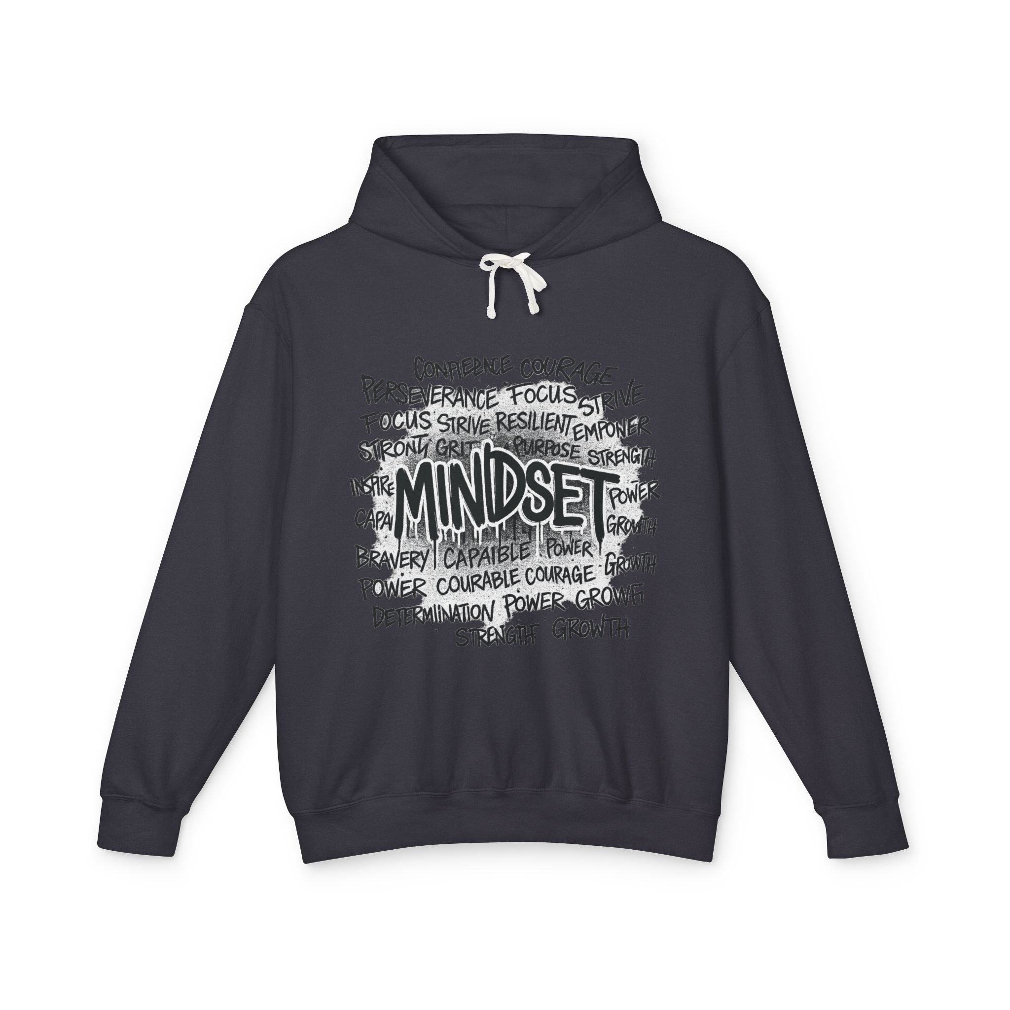Mindset- Words Hoodie — Inspirational Typography Motivational Hoodie