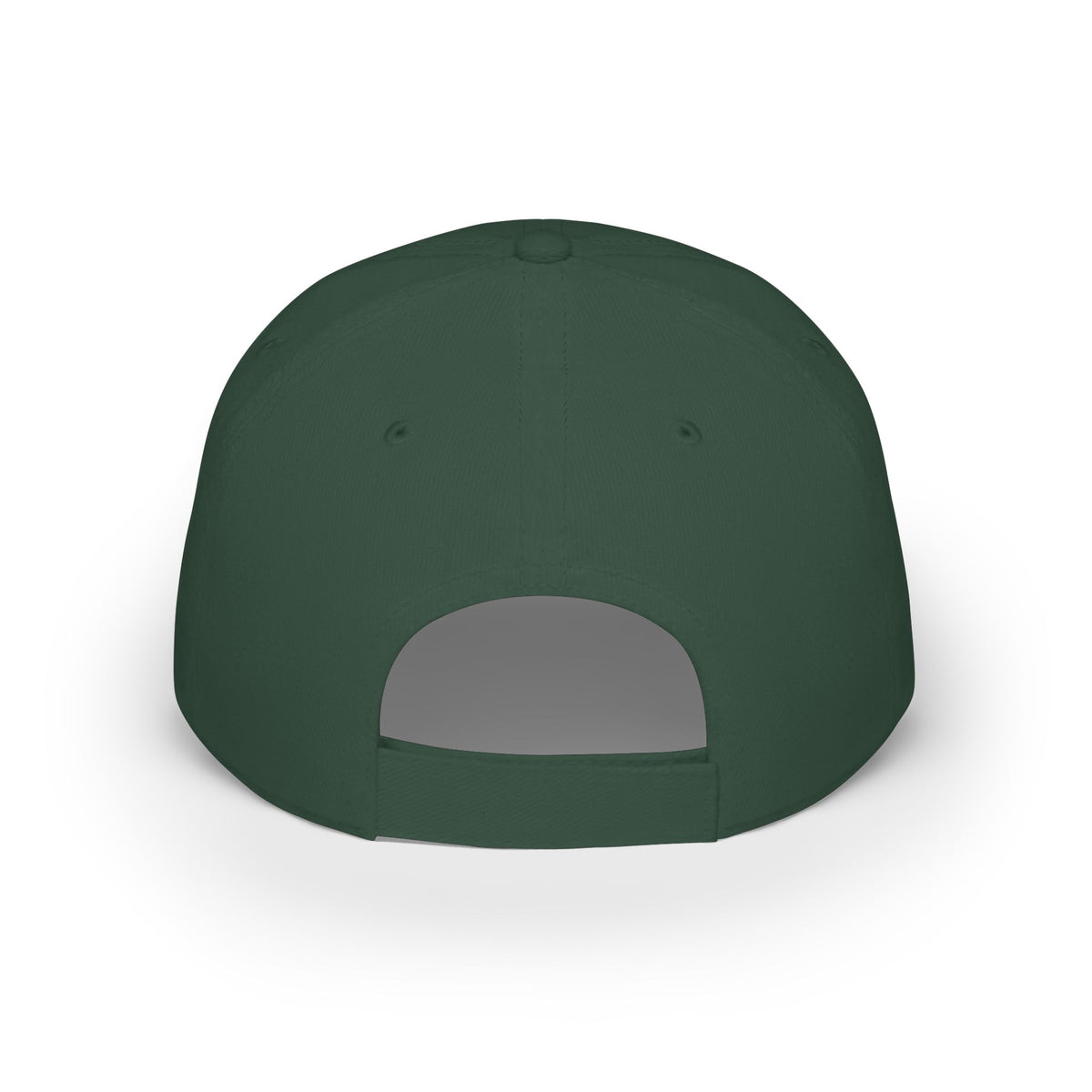 Hat-Red Low-Profile Baseball Cap with 'RW' Embroidered Patch — Casual Everyday Dad Hat