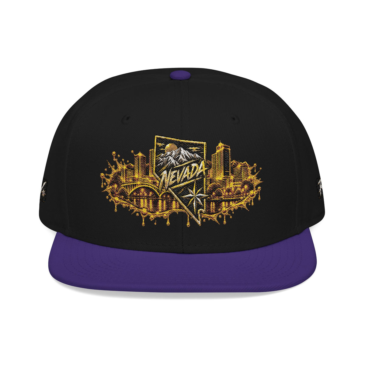 Hat-Embroidered City Gold Snapback Hat