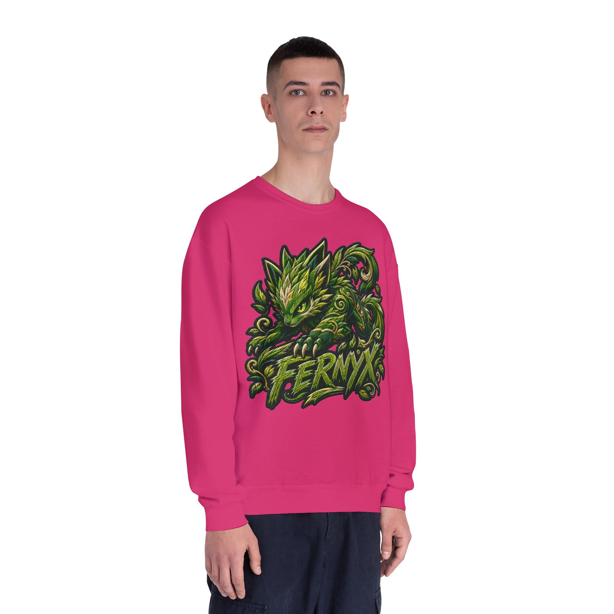 Shadow- "FERNYX" Green Graffiti Crewneck