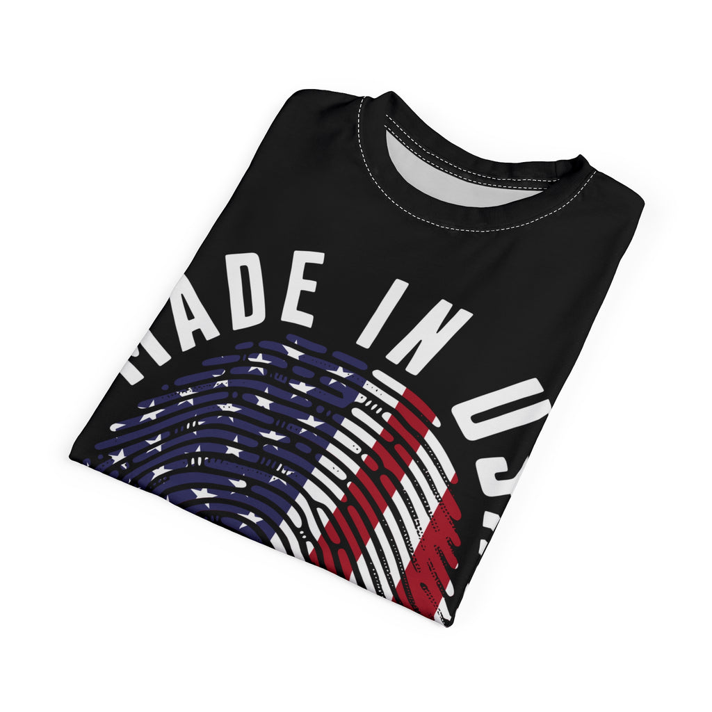 America-Made in USA Fingerprint T-Shirt