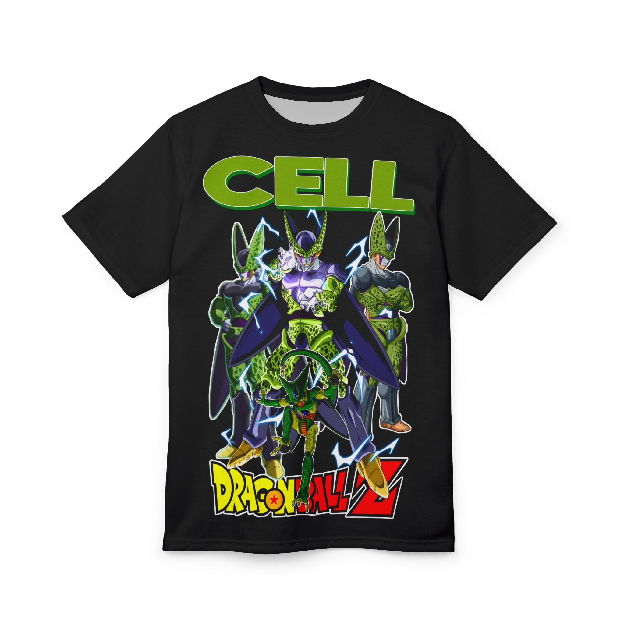 Dragon-Cell Graphic Tee — Anime Villain All-Over Print