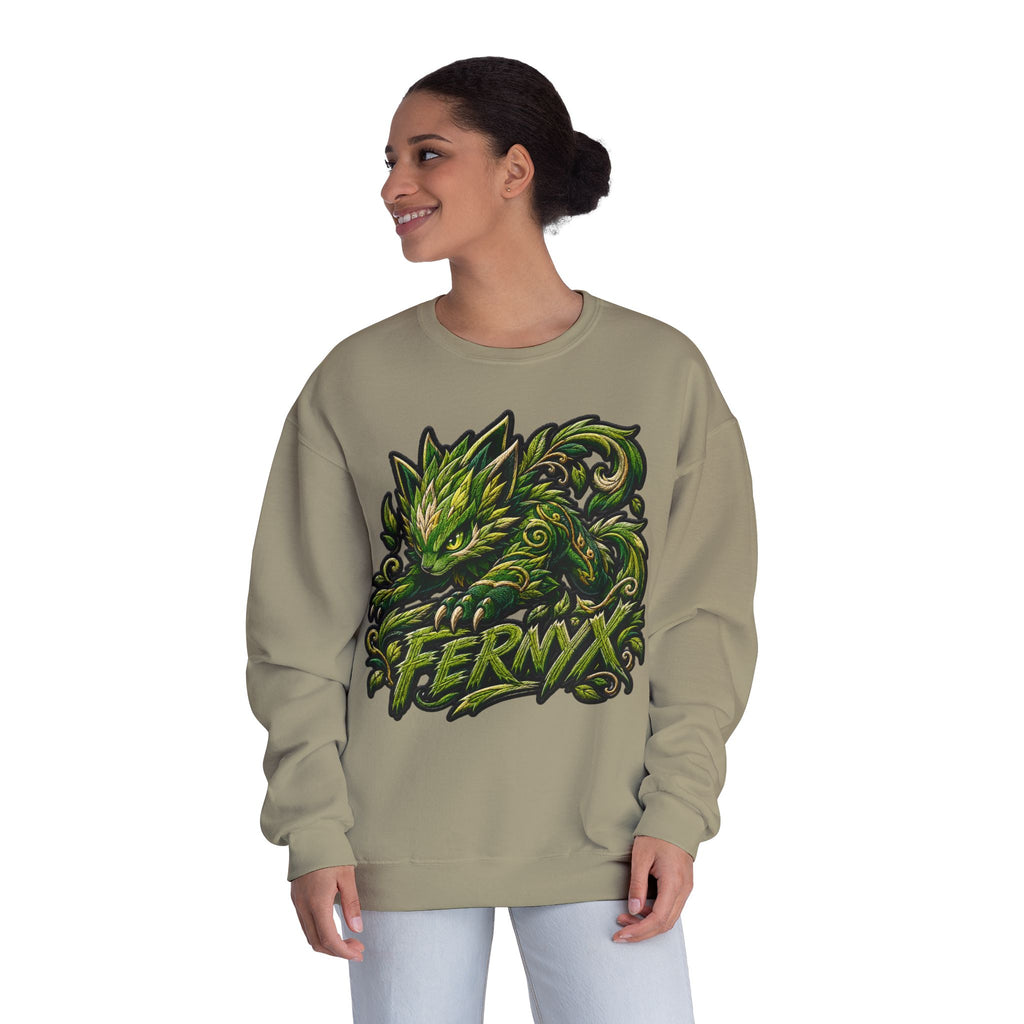 Shadow- "FERNYX" Green Graffiti Crewneck