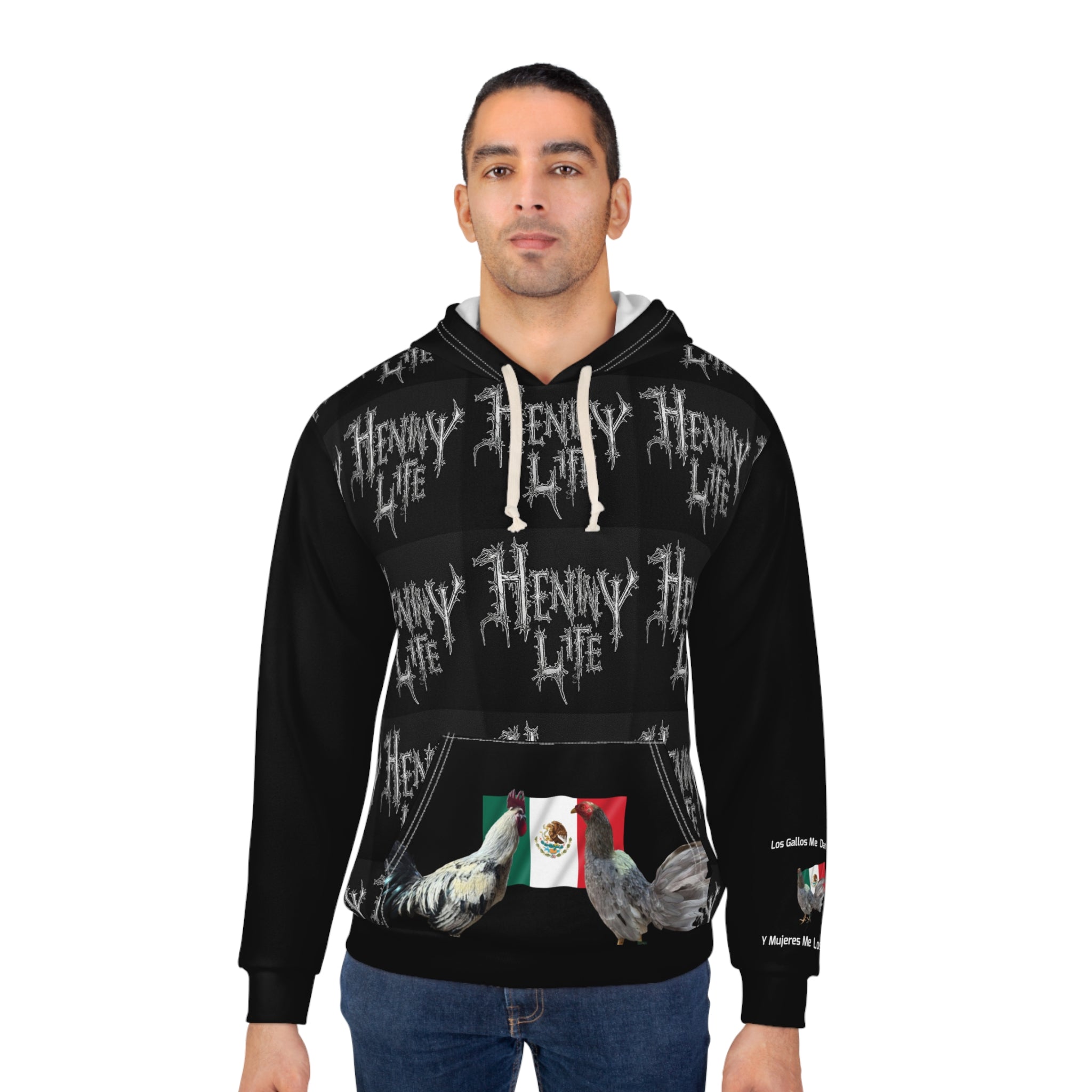 Henny- Life Hoodie — Mexican Rooster Graphic Pullover