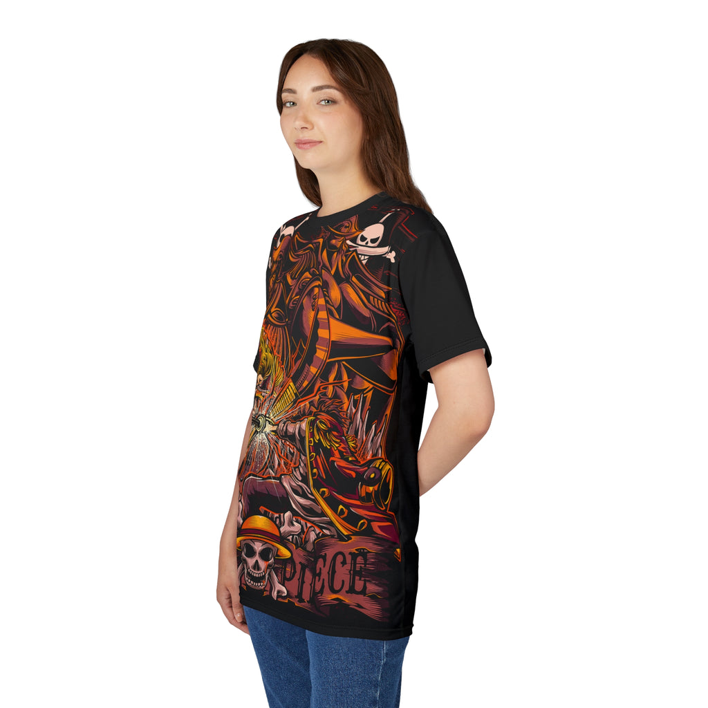 Anime- Pirate Skull Graphic Tee — Anime All-Over Print Shirt